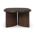 Warm Brown Oval Cocktail Table