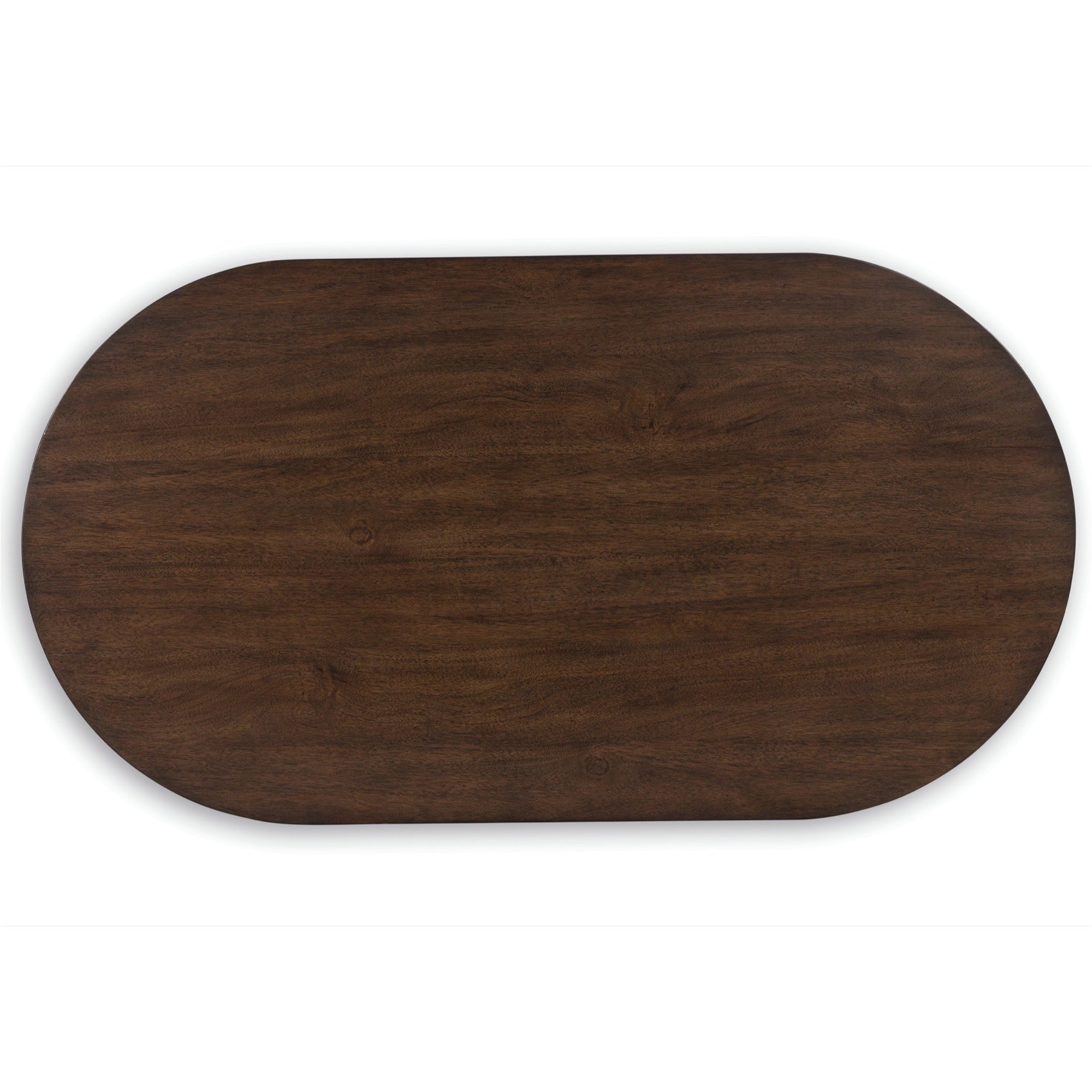 Warm Brown Oval Cocktail Table