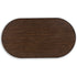 Warm Brown Oval Cocktail Table