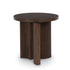 Warm Brown Round End Table - Adams Furniture