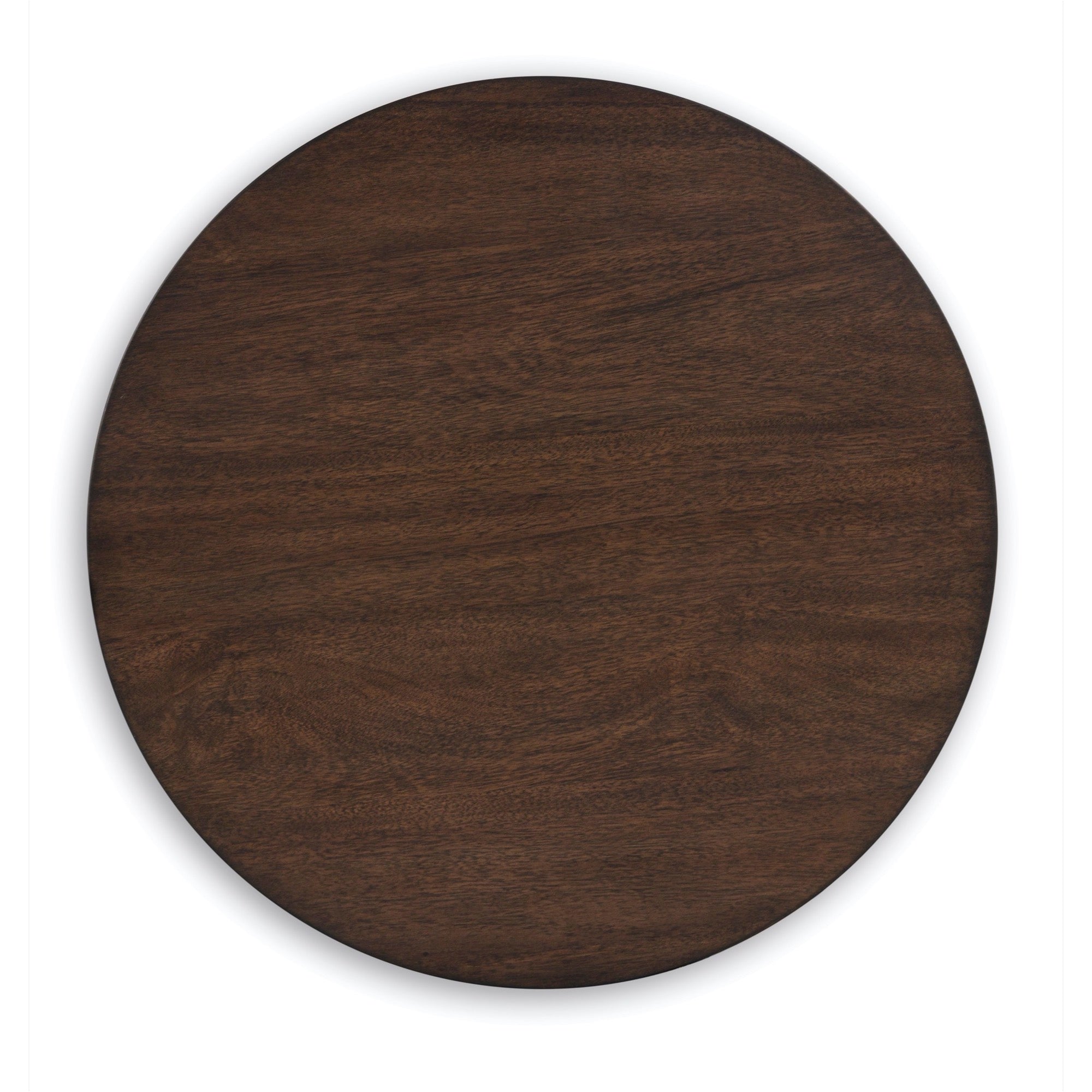 Warm Brown Round End Table - Adams Furniture