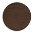 Warm Brown Round End Table - Adams Furniture
