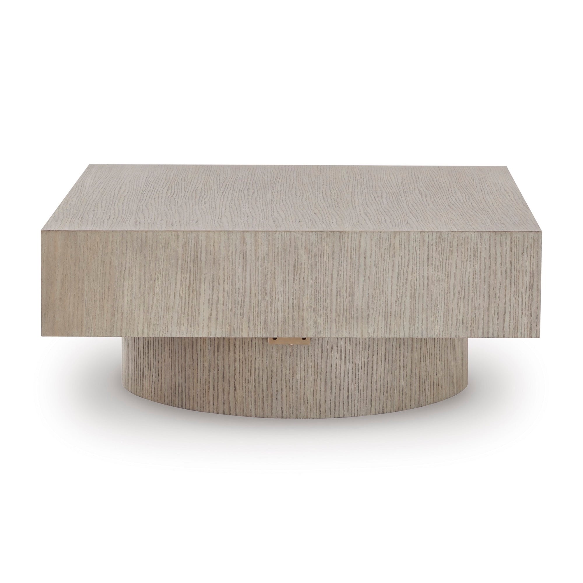 Square Grayish Brown Coffee Table - Adams Furniture
