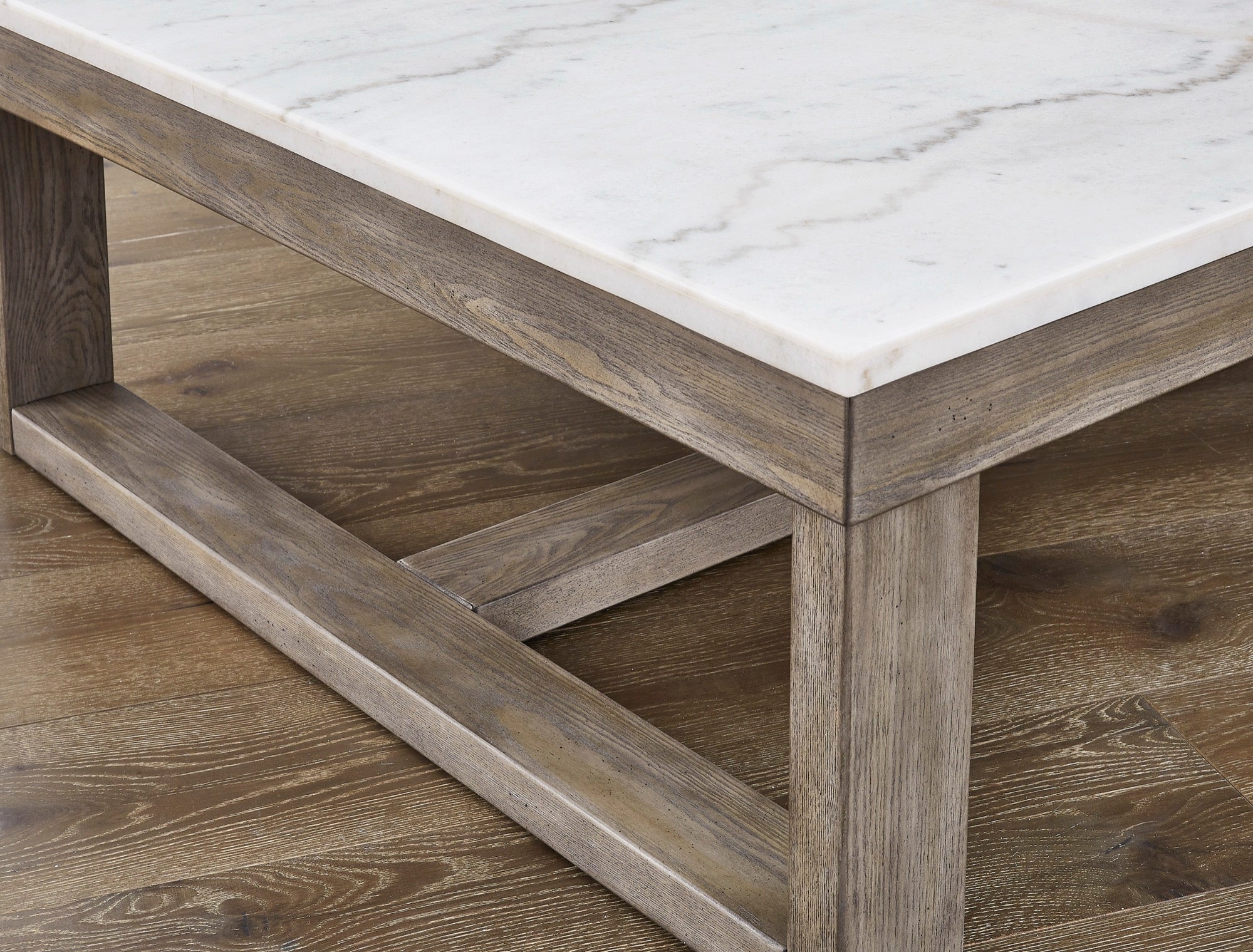 Marble Top Rectangular Coffee Table - Adams Furniture