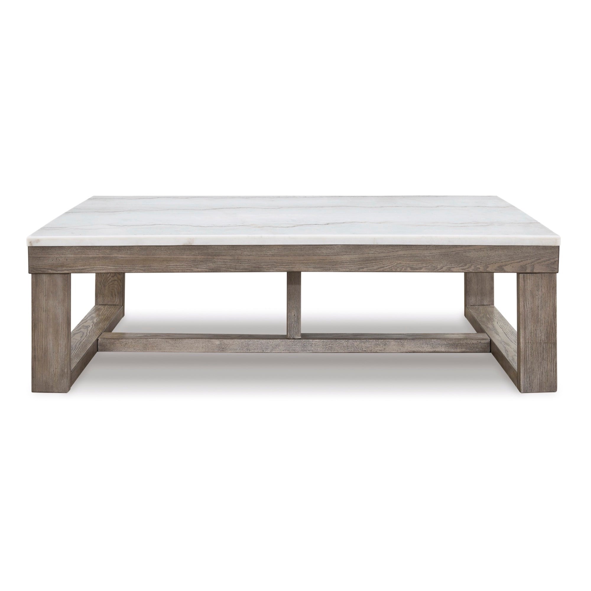 Marble Top Rectangular Coffee Table - Adams Furniture