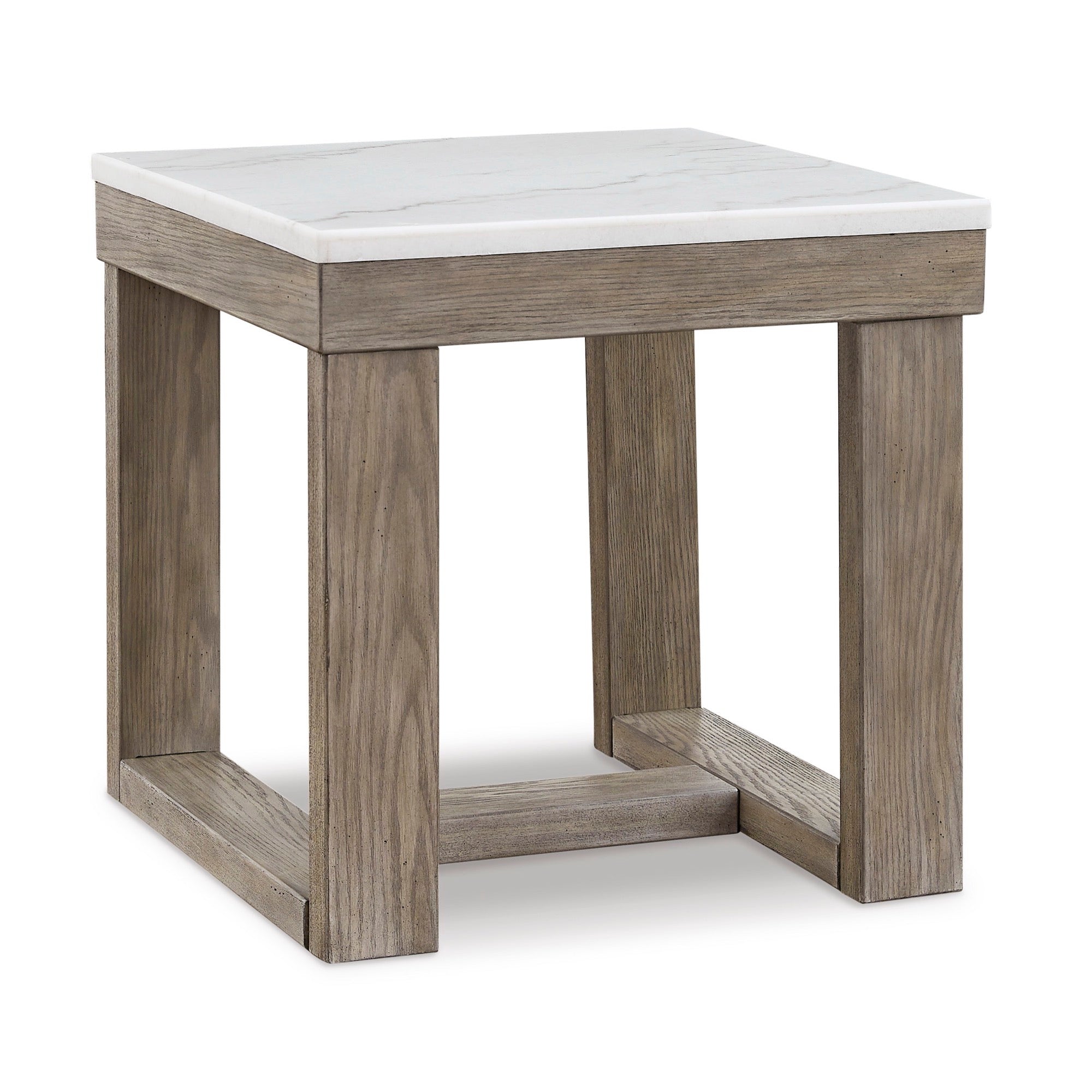 Marble Top Square End Table