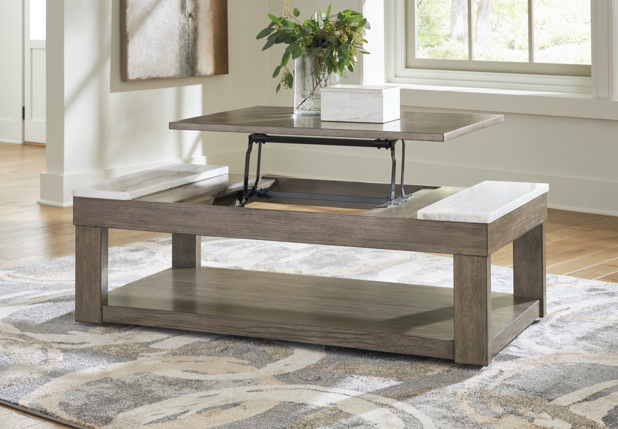 Loyaska Lift-Top Coffee Table - Adams Furniture