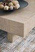 Wire-brushed Rectangular Cocktail Table