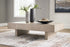 Wire-brushed Rectangular Cocktail Table