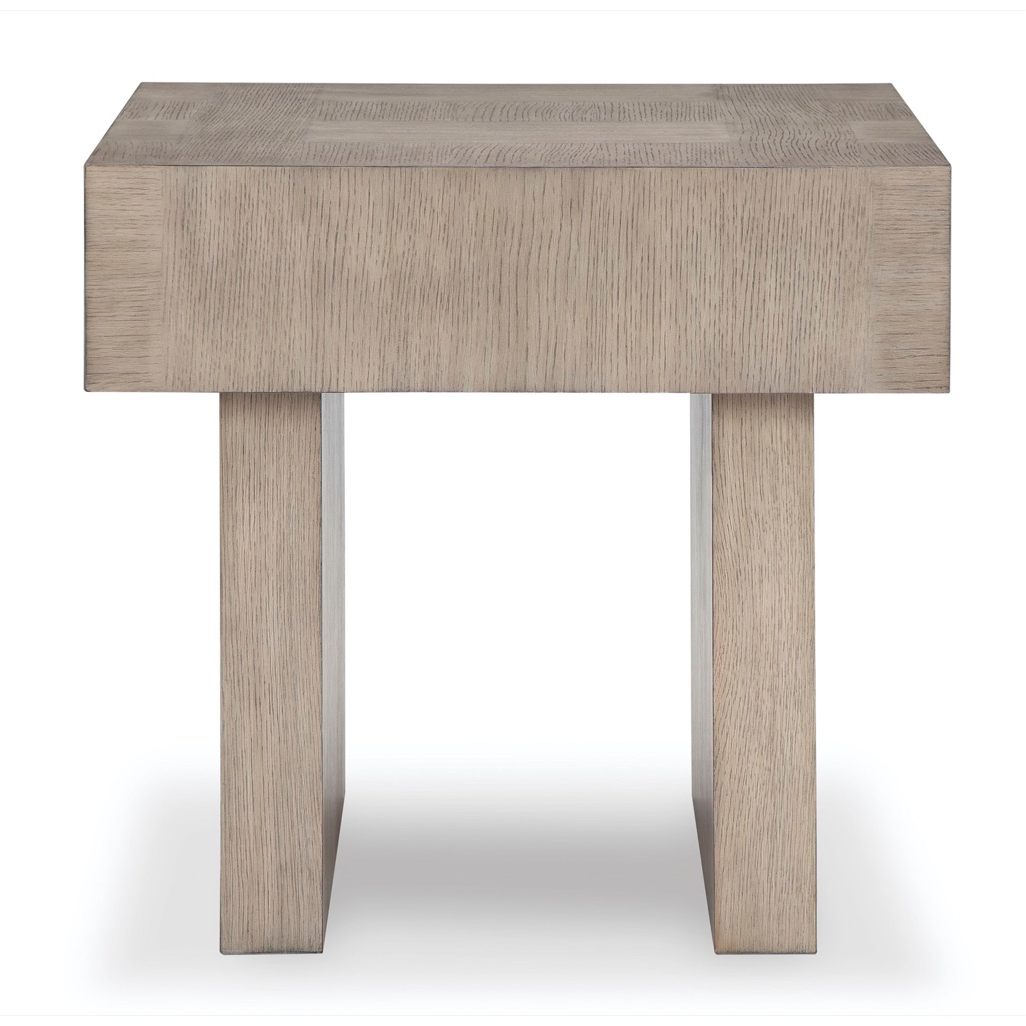 Wire-brushed Square End Table - Adams Furniture