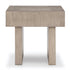 Wire-brushed Square End Table - Adams Furniture