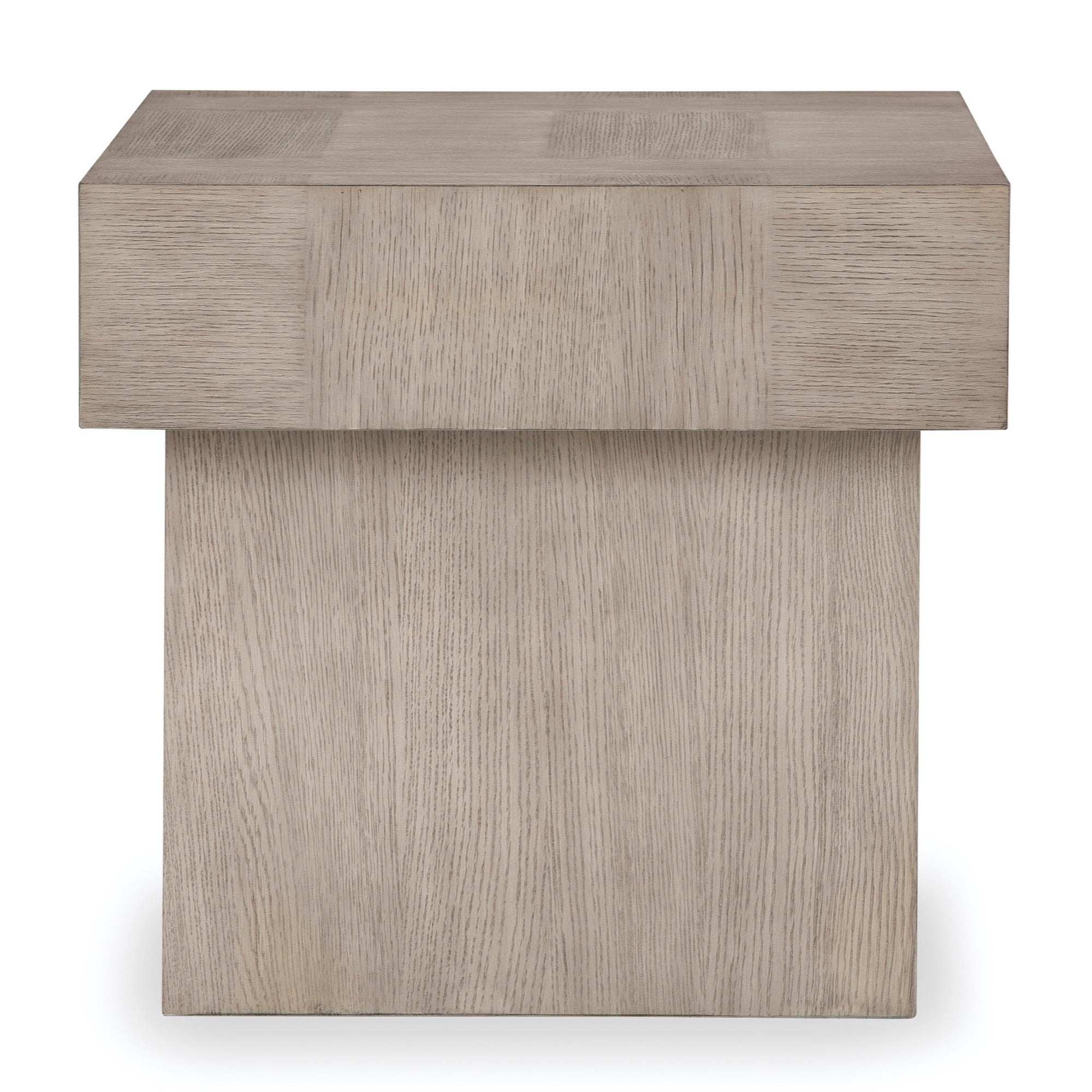 Wire-brushed Square End Table - Adams Furniture