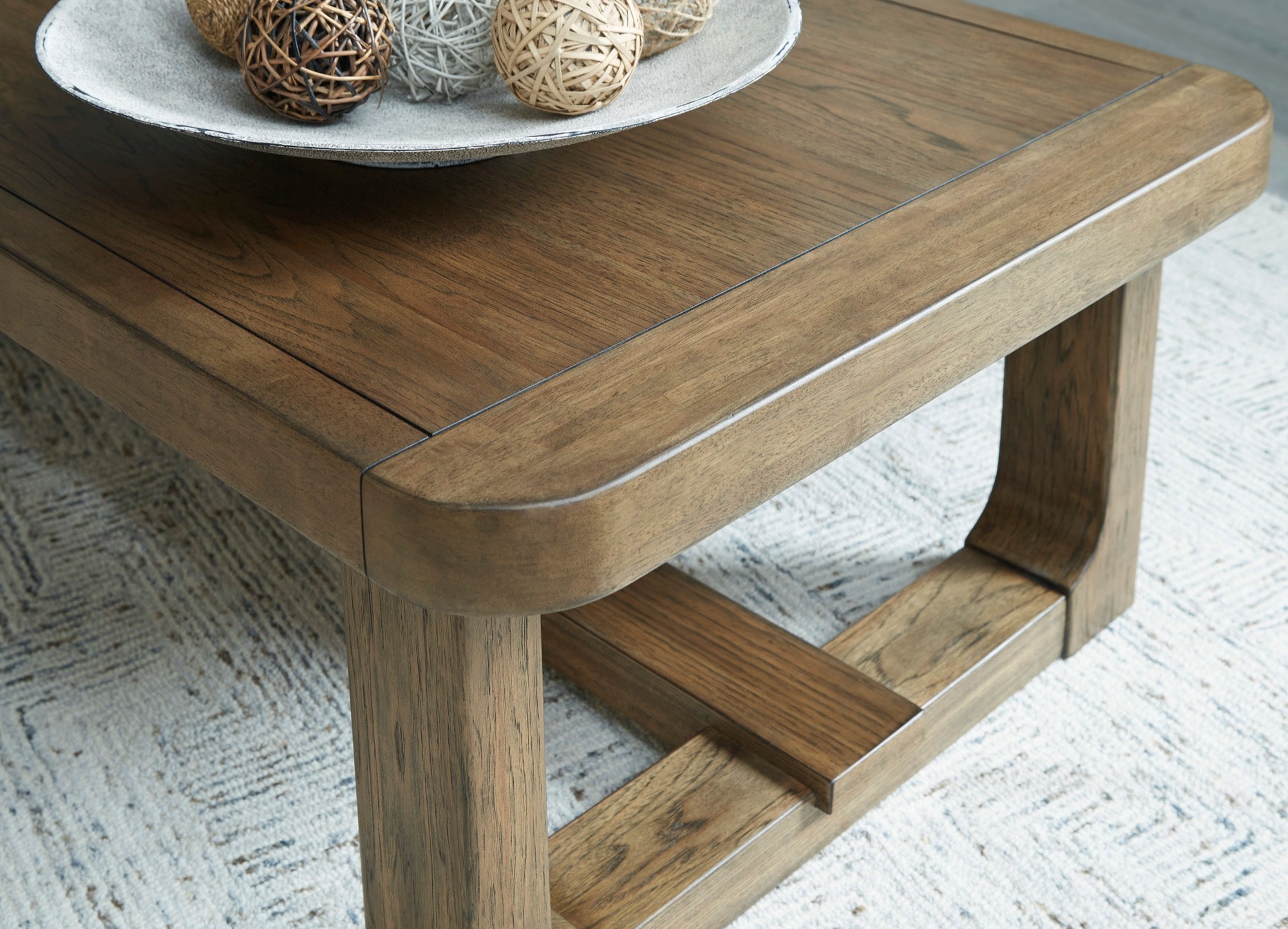 Light Brown Rectangular Cocktail Table - Adams Furniture
