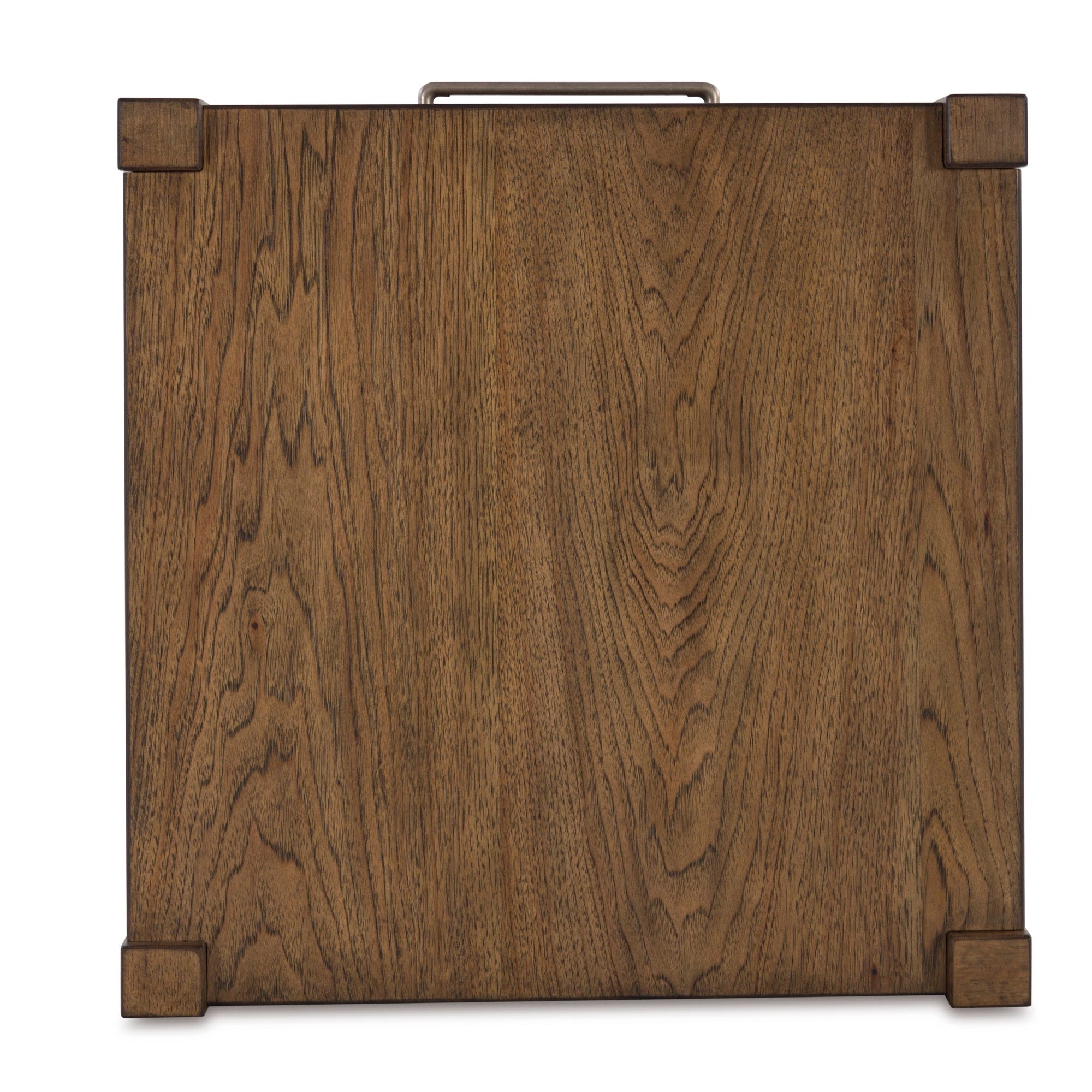 Light Brown Square End Table