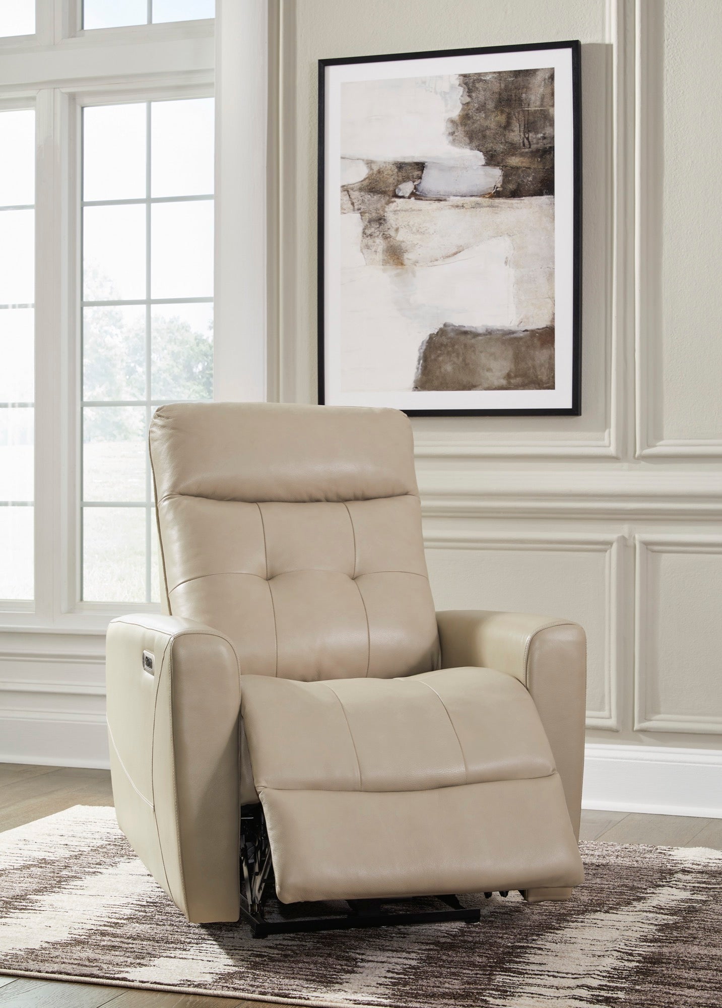 Power Recliner with Adjustable Headrest - Adams Furniture