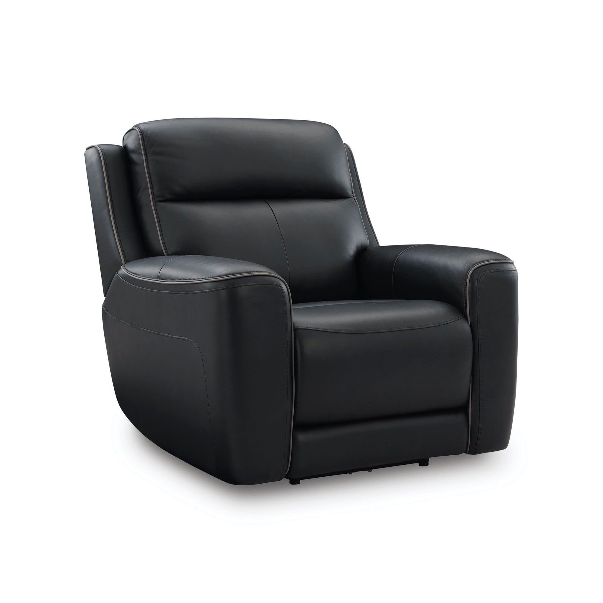 Maverick Onyx Power Recliner with Adjustable Headrest, Massage & Heated Seats - Adams Furniture