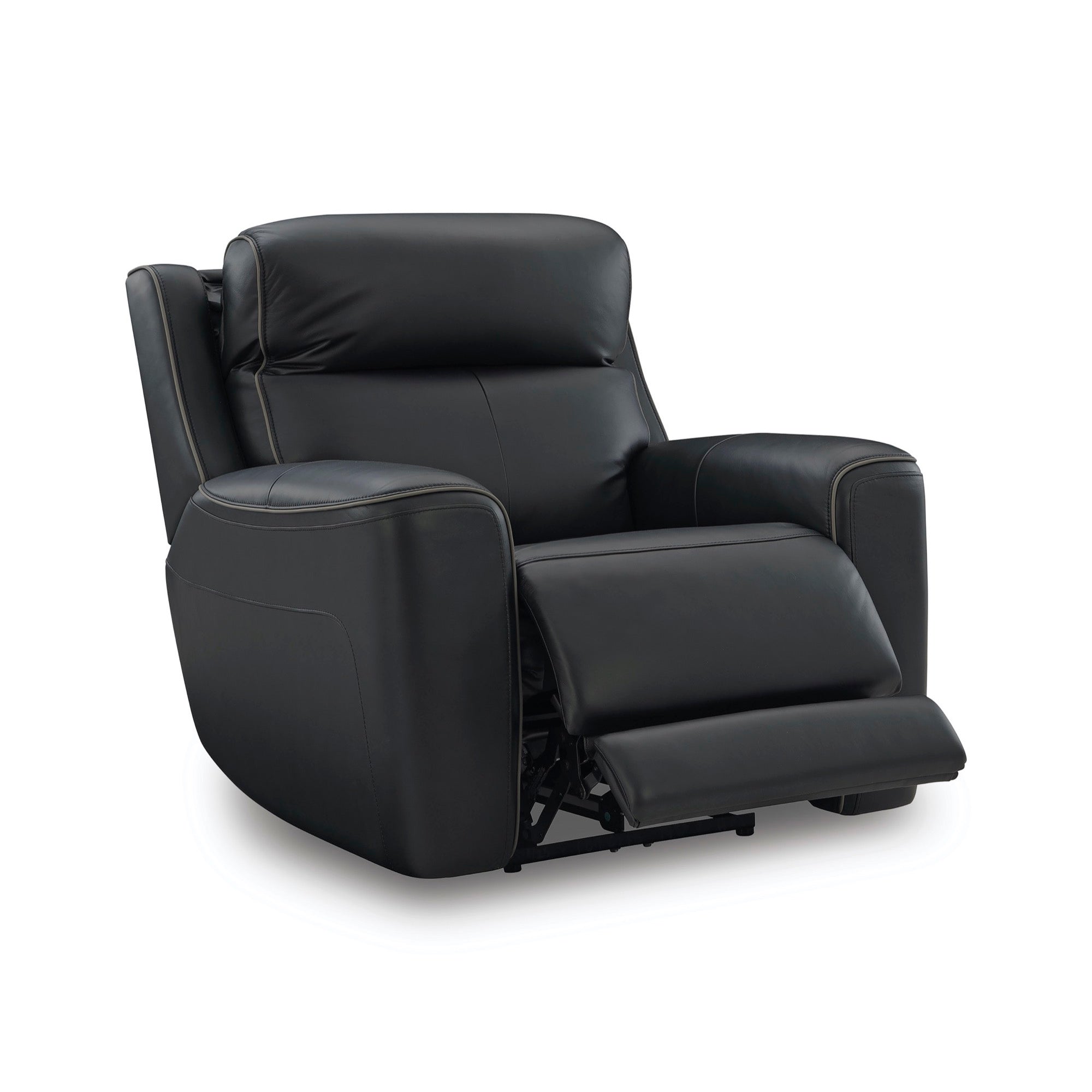 Maverick Onyx Power Recliner with Adjustable Headrest, Massage & Heated Seats - Adams Furniture