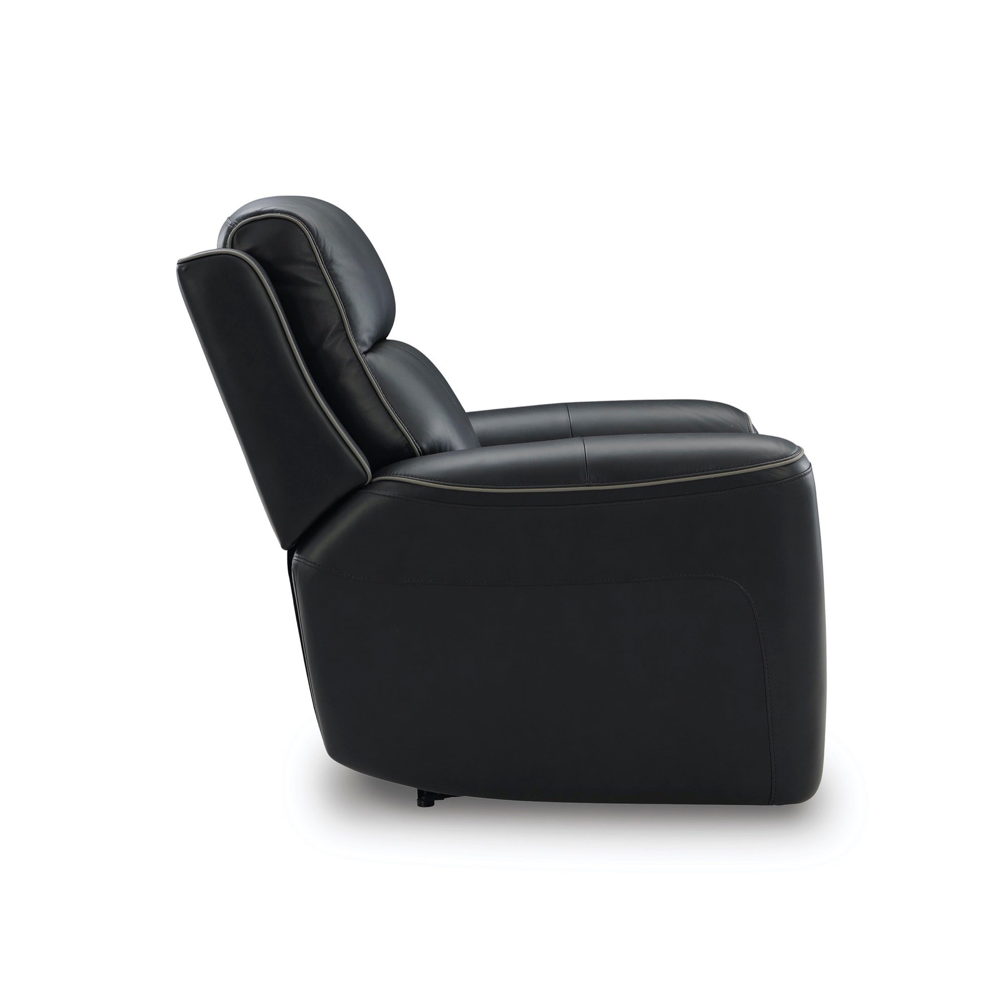 Maverick Onyx Power Recliner with Adjustable Headrest, Massage & Heated Seats - Adams Furniture