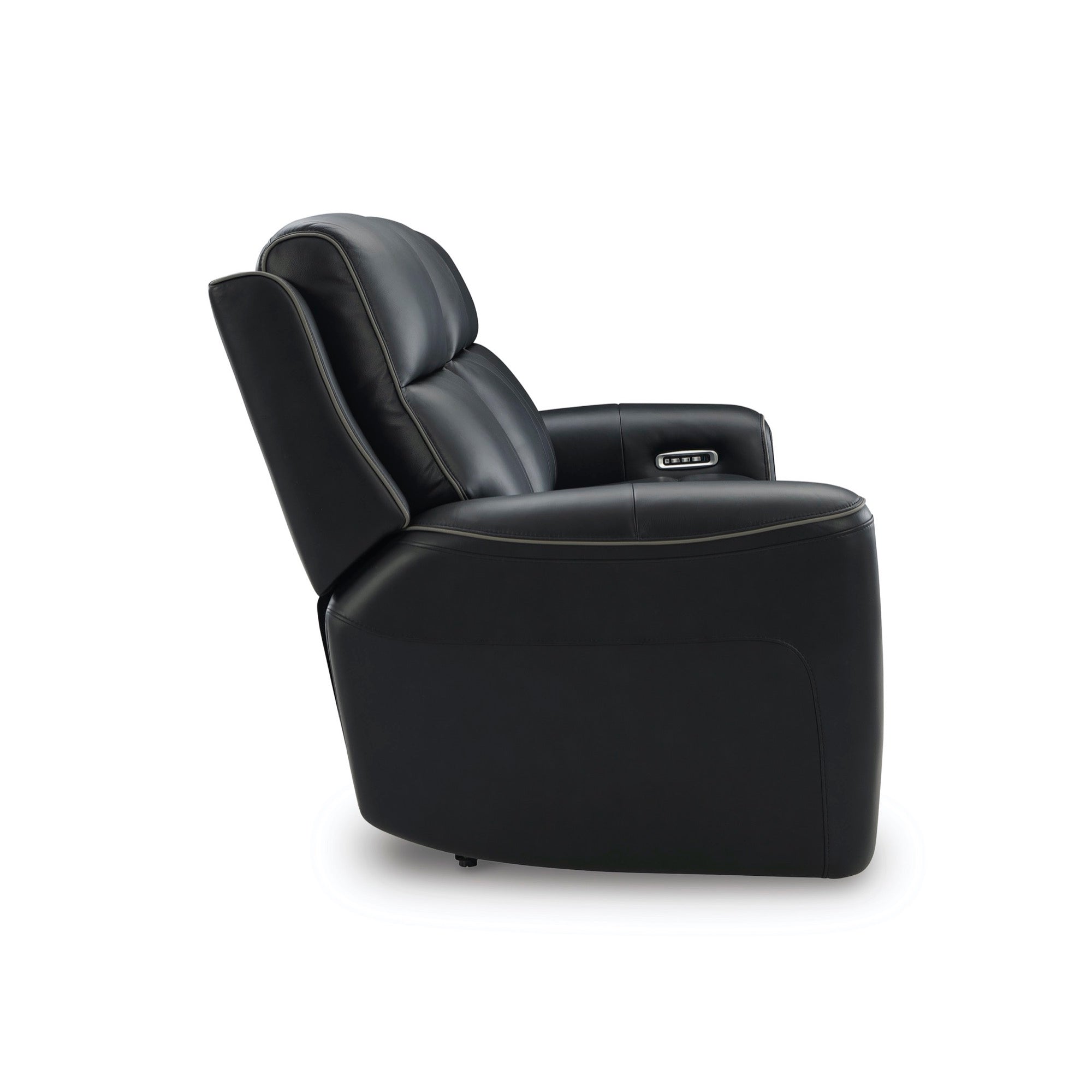Maverick Onyx Power Reclining Living Room Set with Adjustable Headrest, Massage & Heated Seats - Adams Furniture
