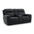 Maverick Onyx Power Reclining Loveseat with Adjustable Headrest, Massage & Heated Seats