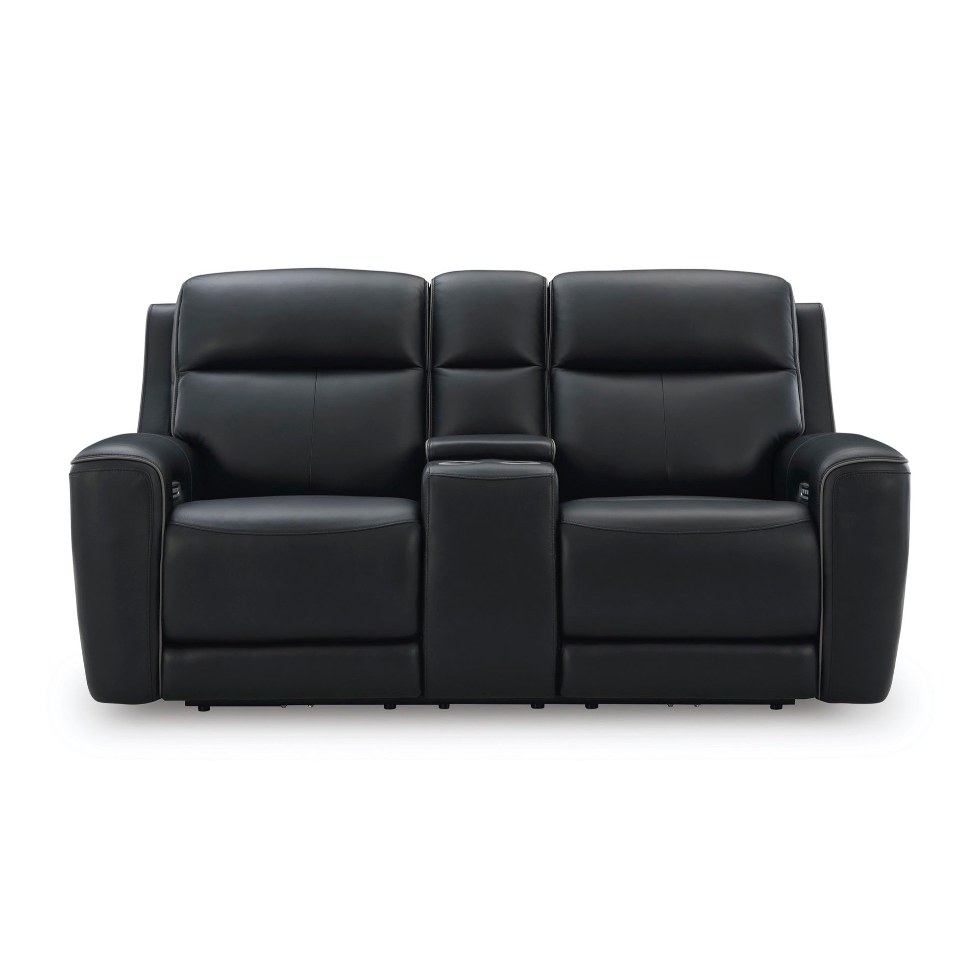 Maverick Onyx Power Reclining Living Room Set with Adjustable Headrest, Massage & Heated Seats - Adams Furniture