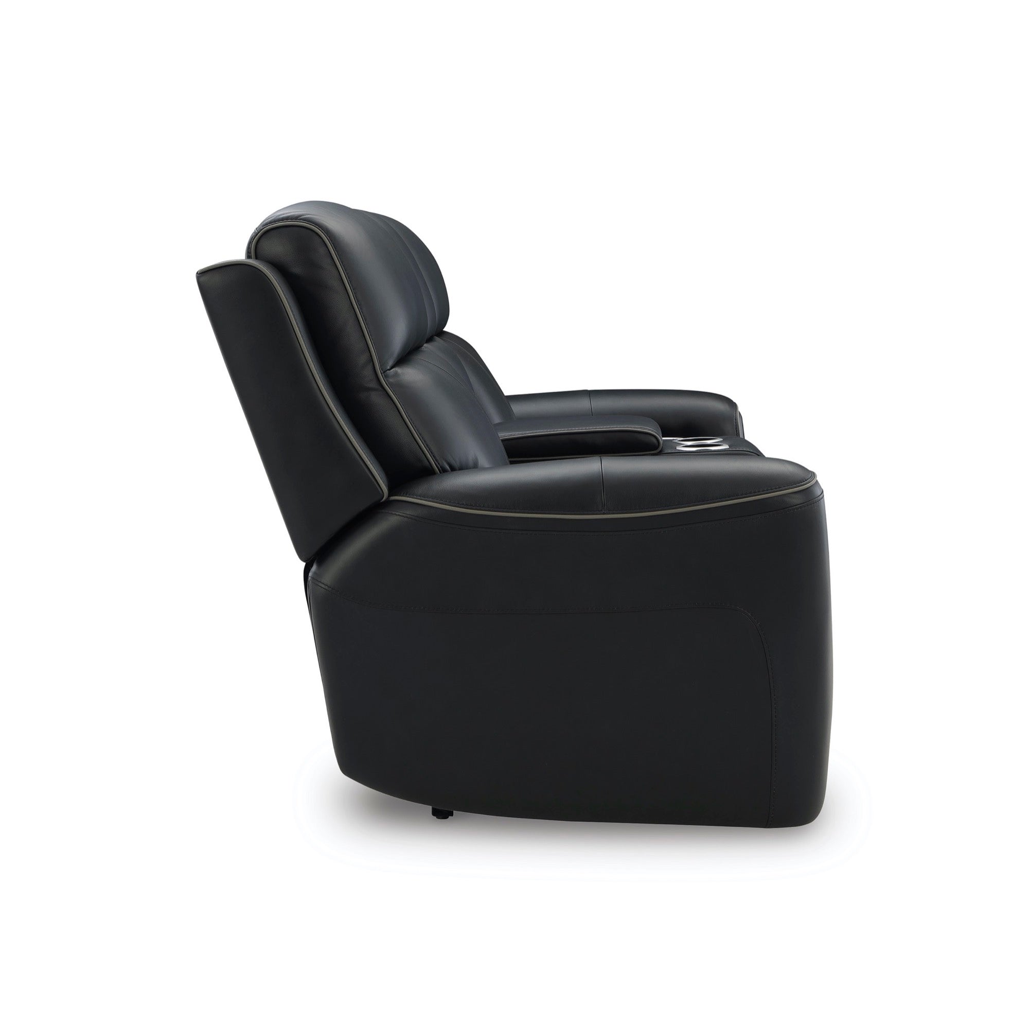 Maverick Onyx Power Reclining Loveseat with Adjustable Headrest, Massage & Heated Seats