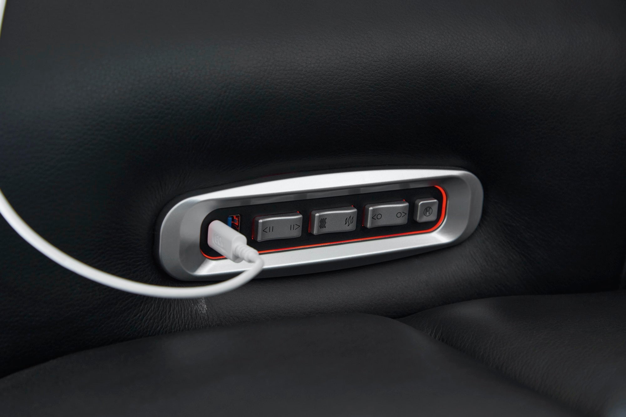 Maverick Onyx Power Reclining Sofa with Adjustable Headrest, Massage & Heated Seats - Adams Furniture