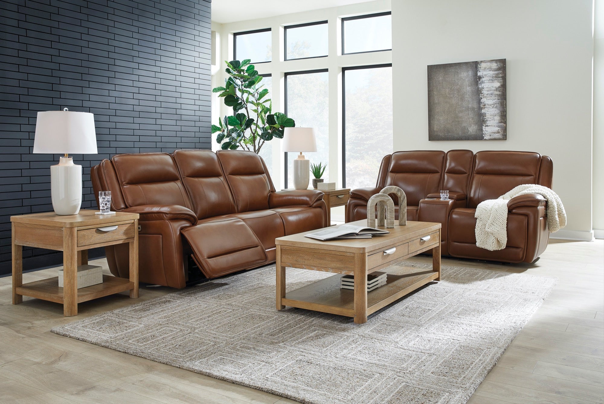 Elijah Power Reclining Living Room Set - Adams Furniture