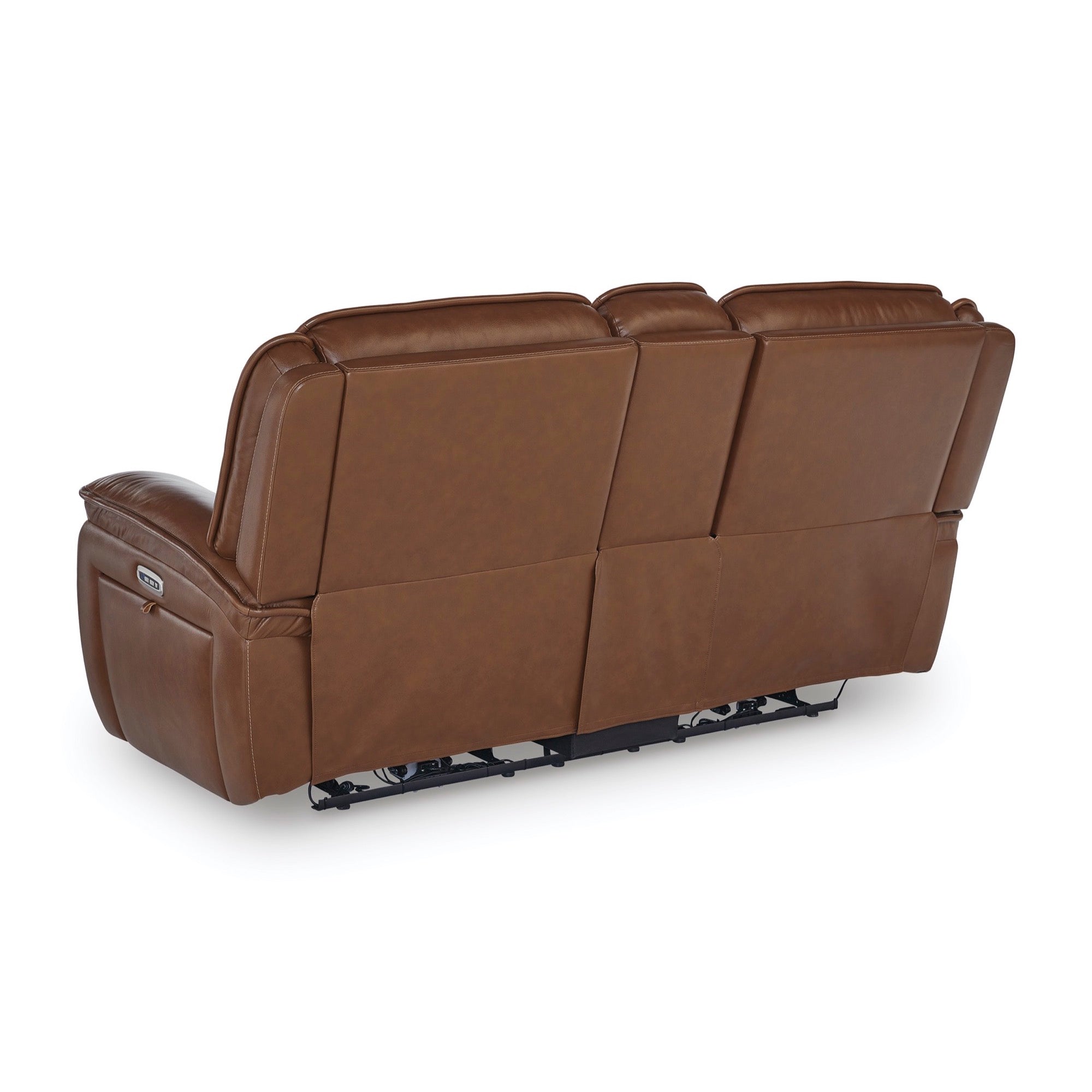 Elijah Power Reclining Loveseat with Console - Adams Furniture