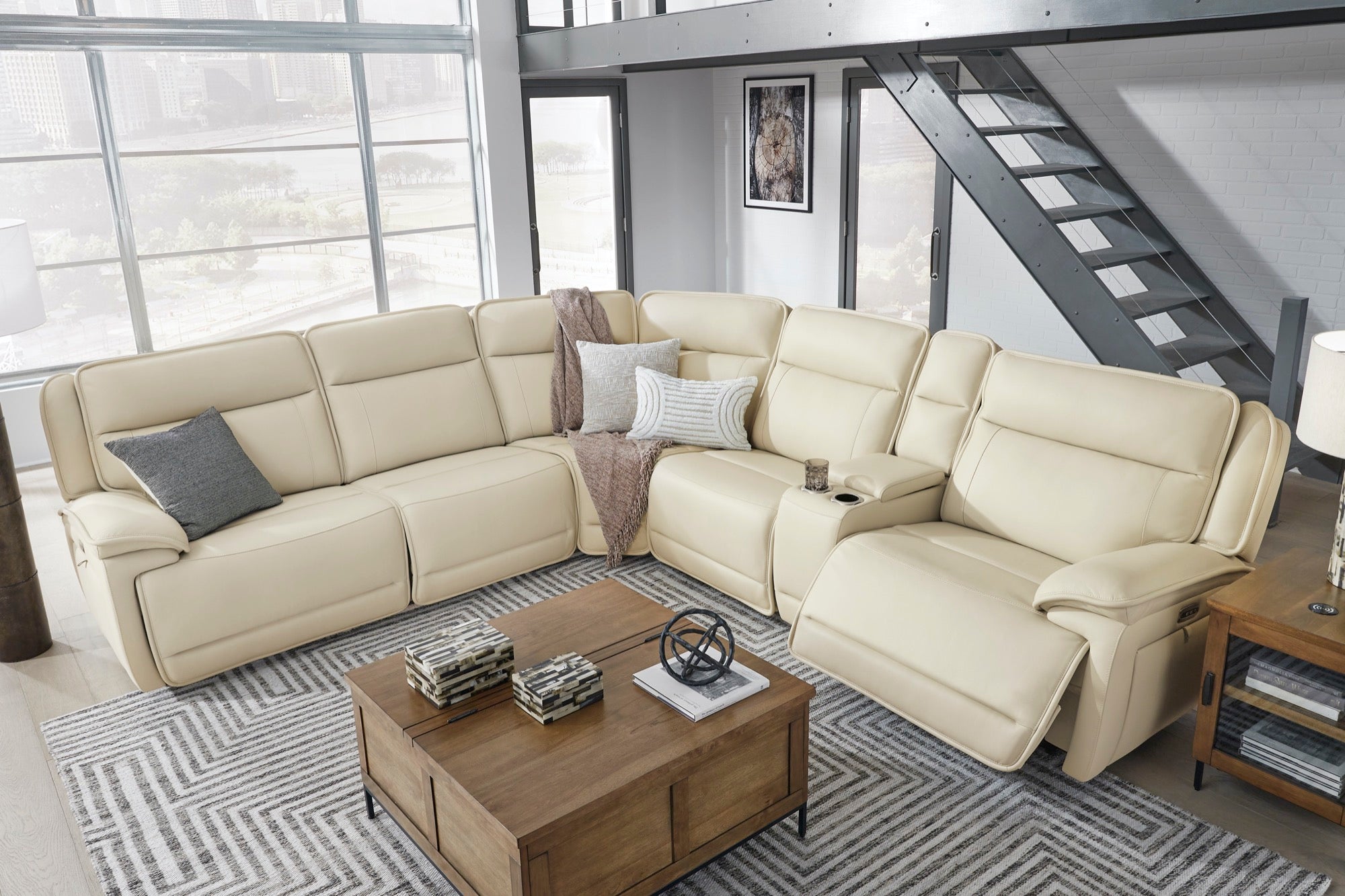 Jayden 6-Piece Power Reclining Sectional - Adams Furniture