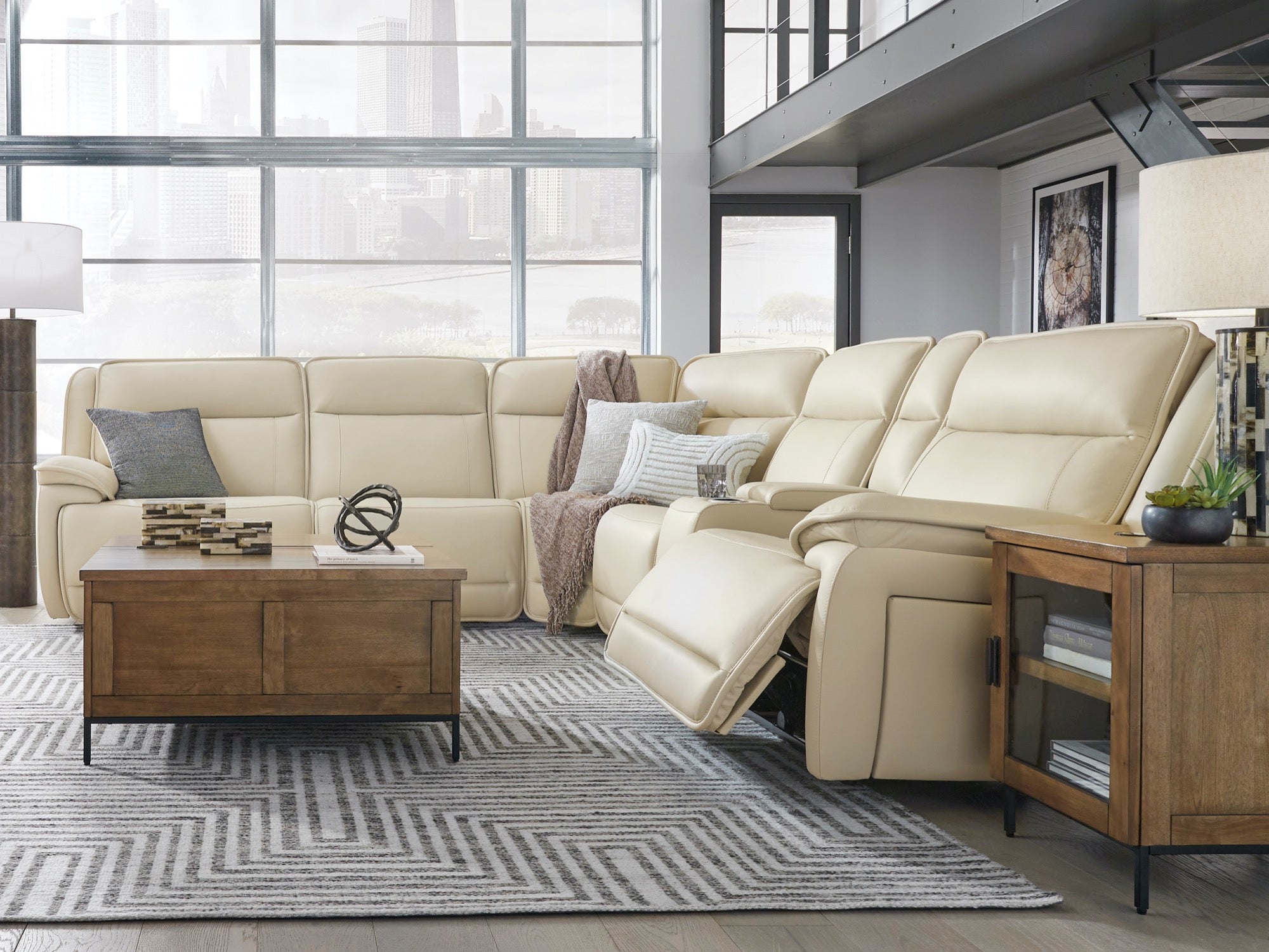 Jayden 6-Piece Power Reclining Sectional - Adams Furniture