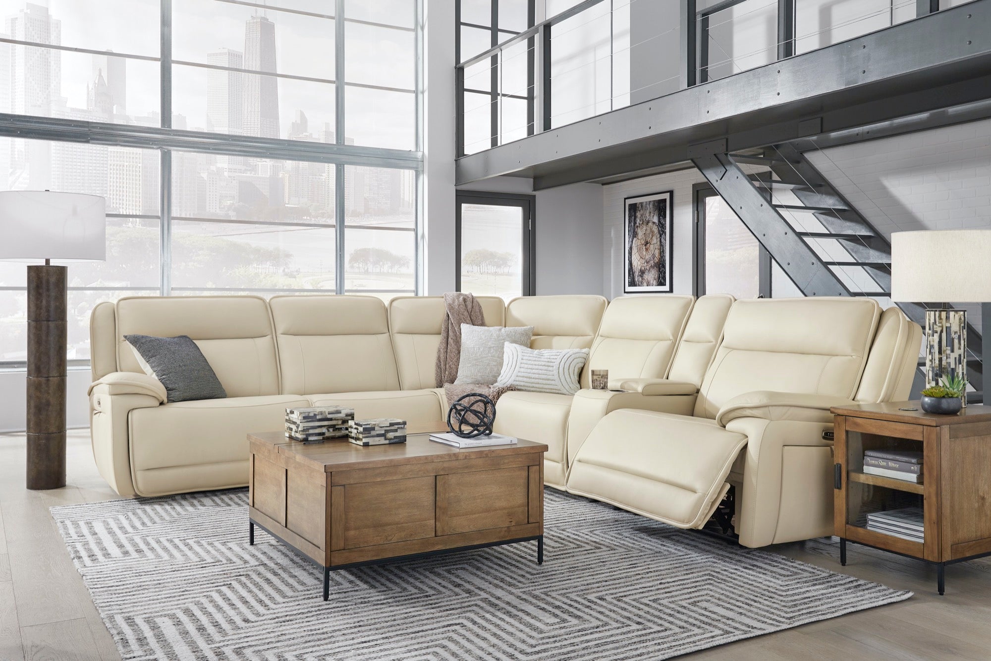 Jayden 6-Piece Power Reclining Sectional - Adams Furniture