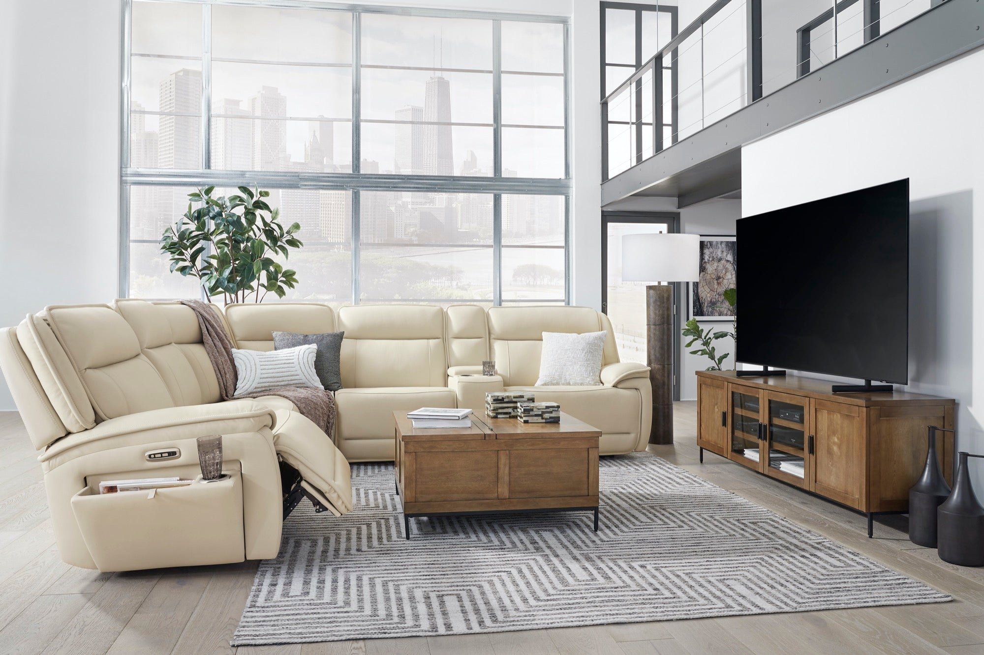Jayden 6-Piece Power Reclining Sectional - Adams Furniture