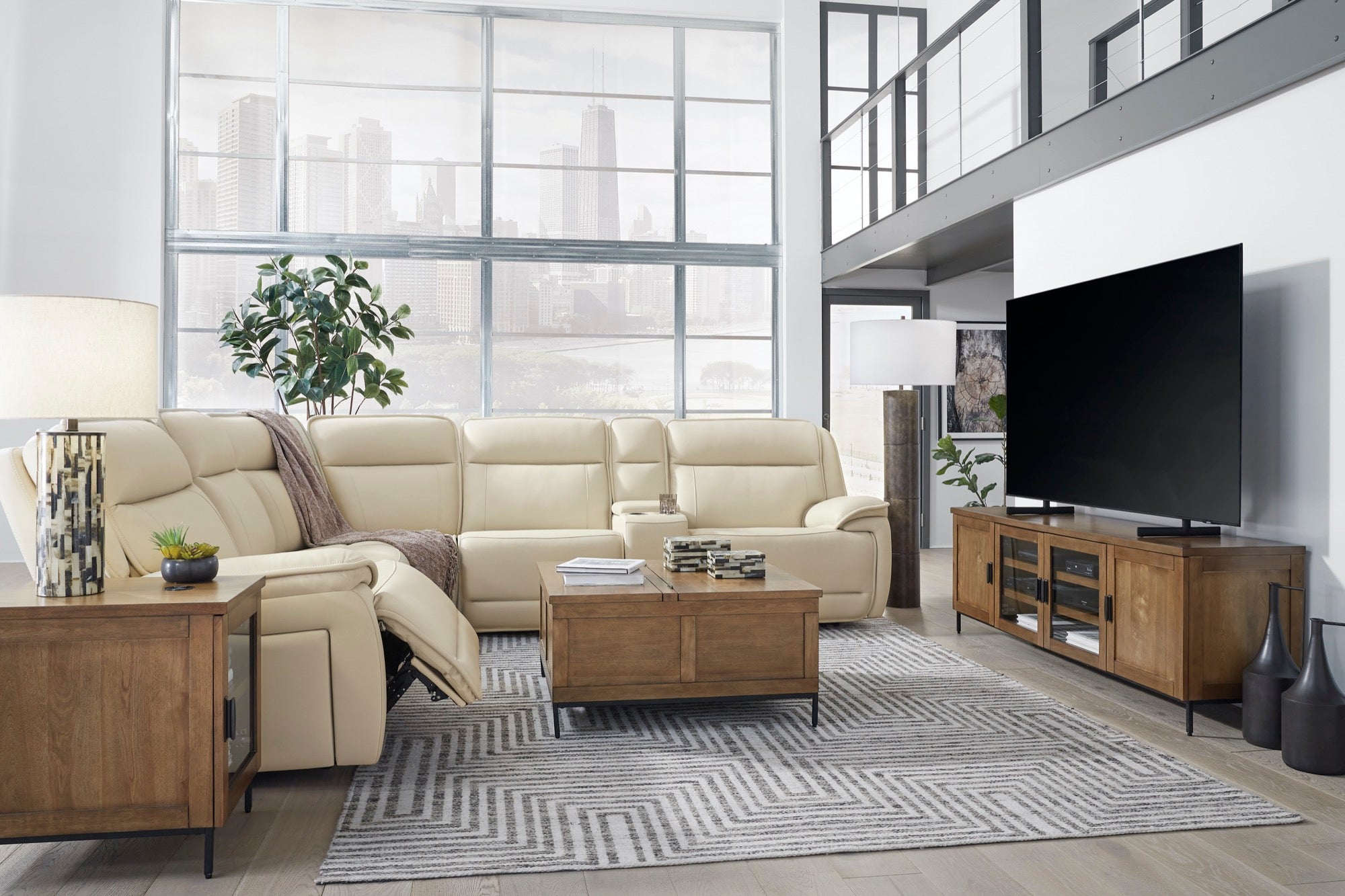 Jayden 6-Piece Power Reclining Sectional - Adams Furniture