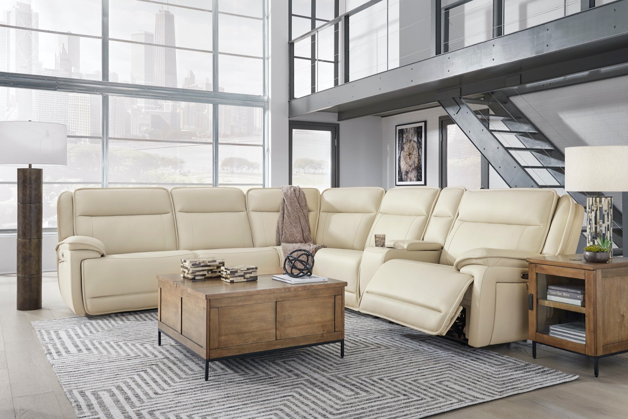 Jayden 6-Piece Power Reclining Sectional - Adams Furniture