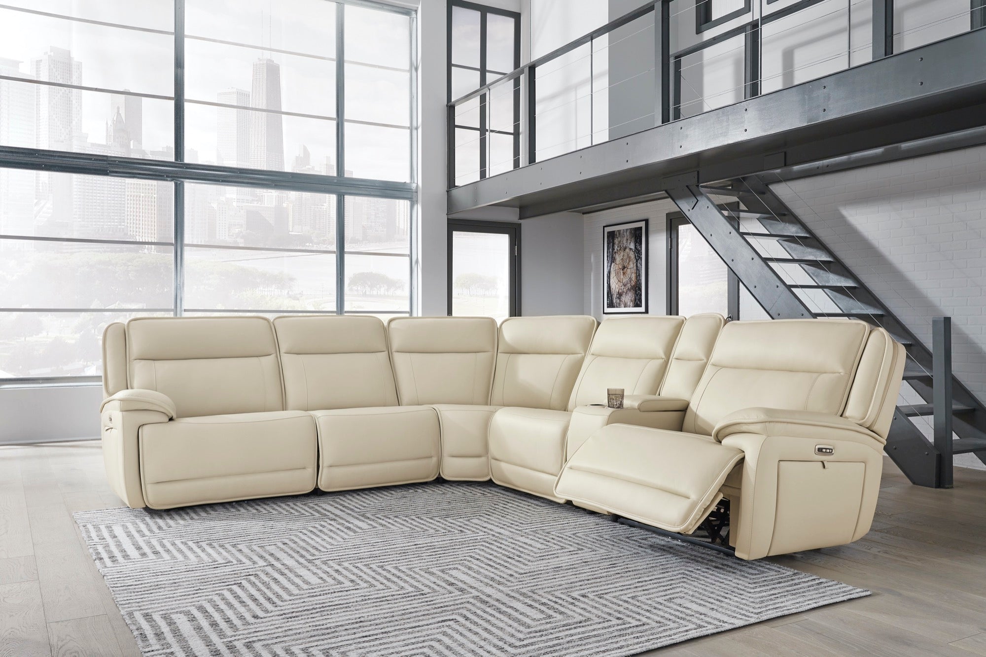 Jayden 6-Piece Power Reclining Sectional - Adams Furniture