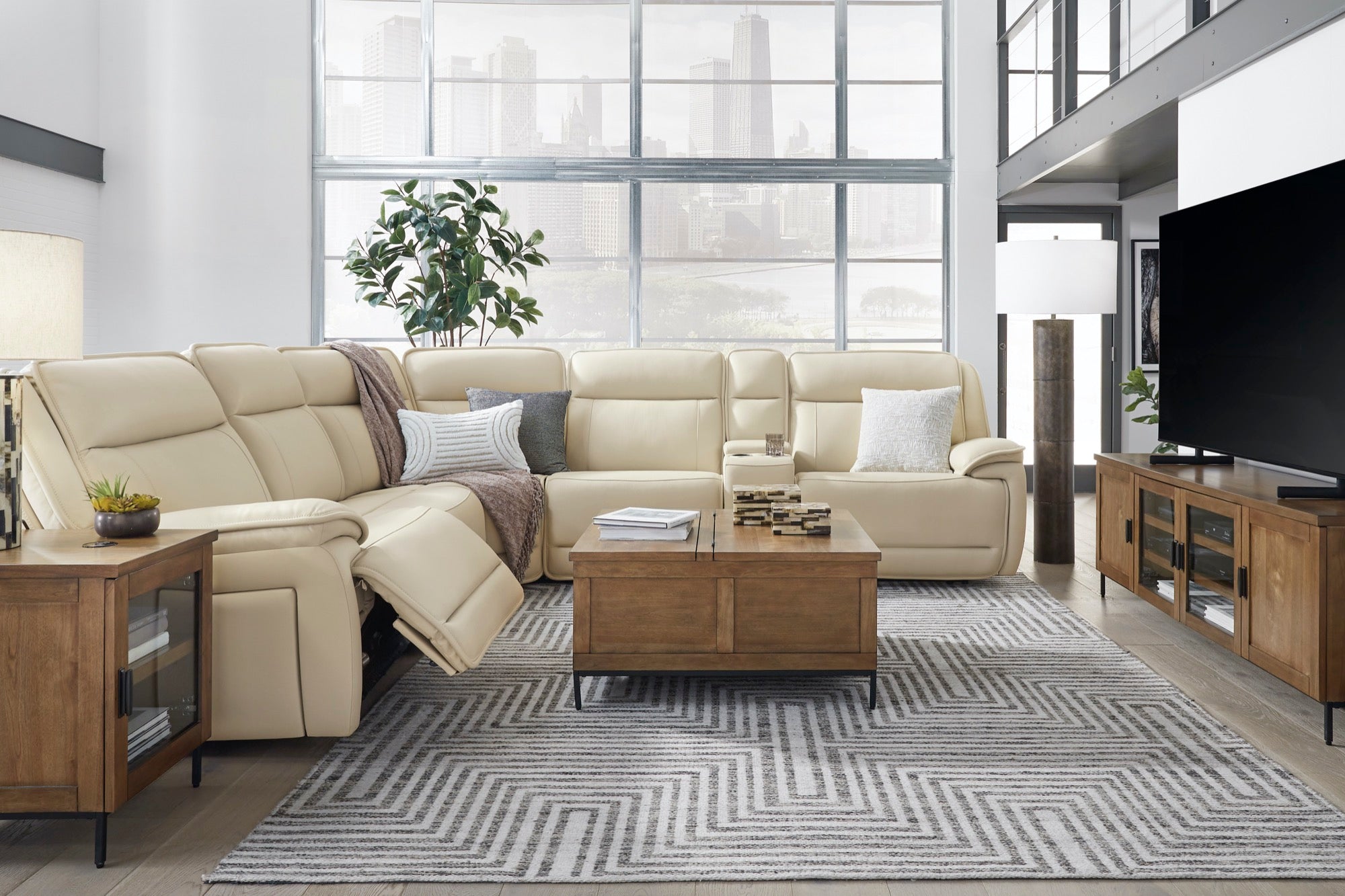 Jayden 6-Piece Power Reclining Sectional - Adams Furniture