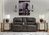 Henry Power Reclining Console Loveseat - Adams Furniture