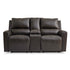 Henry Power Reclining Console Loveseat - Adams Furniture