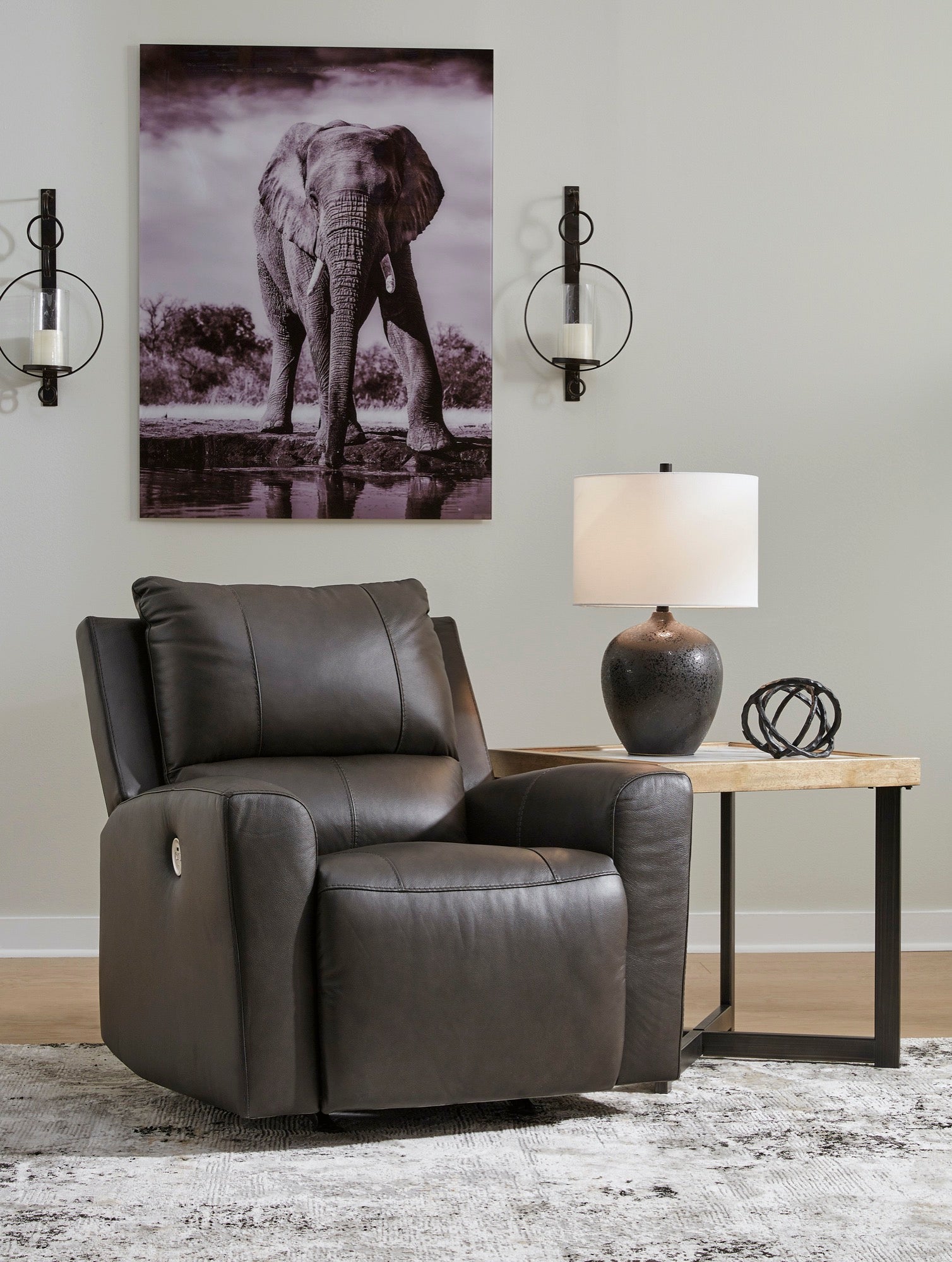 Henry Power Rocker Recliner - Adams Furniture