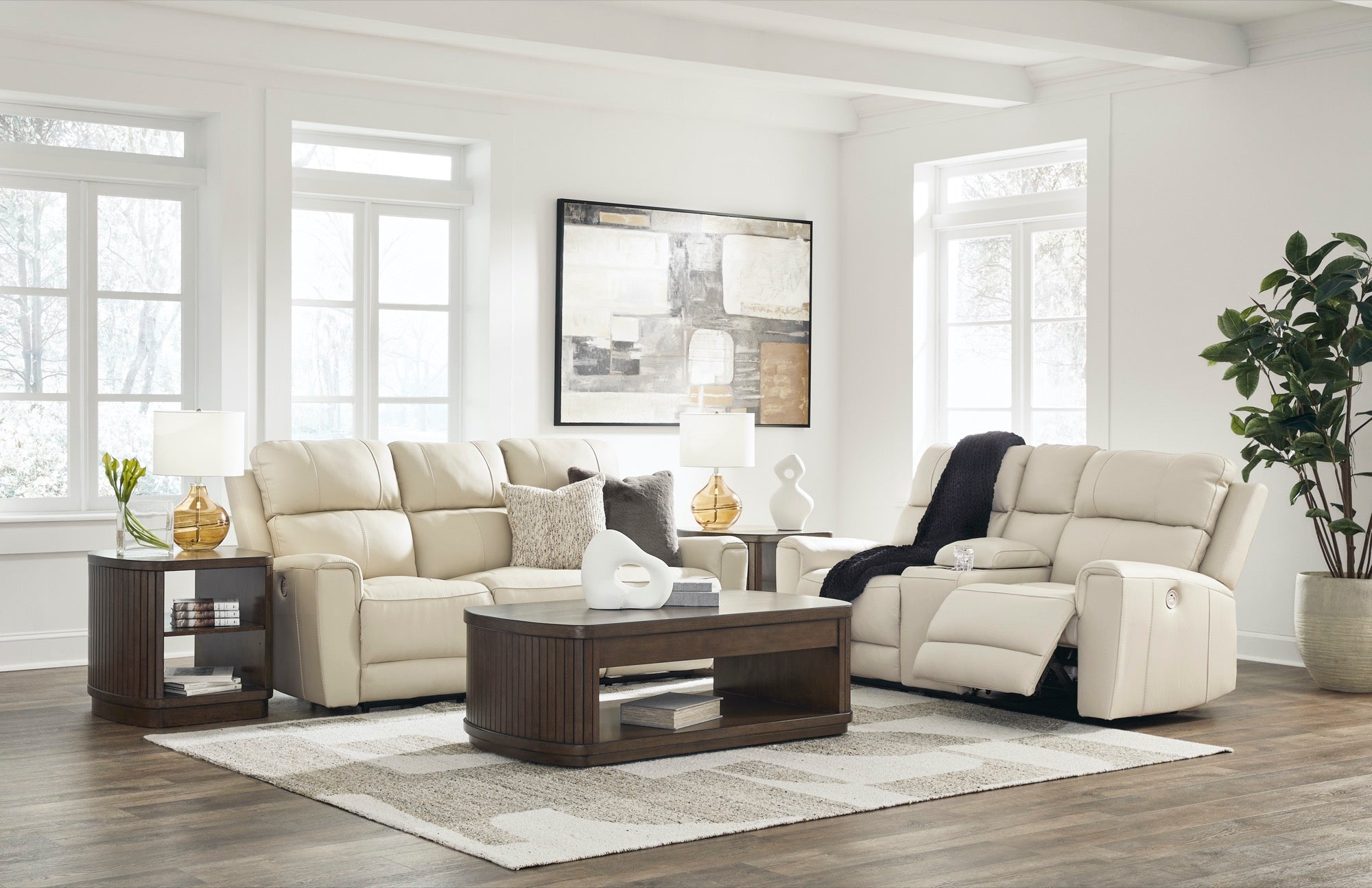 Daniel Power Reclining Living Room Set - Adams Furniture