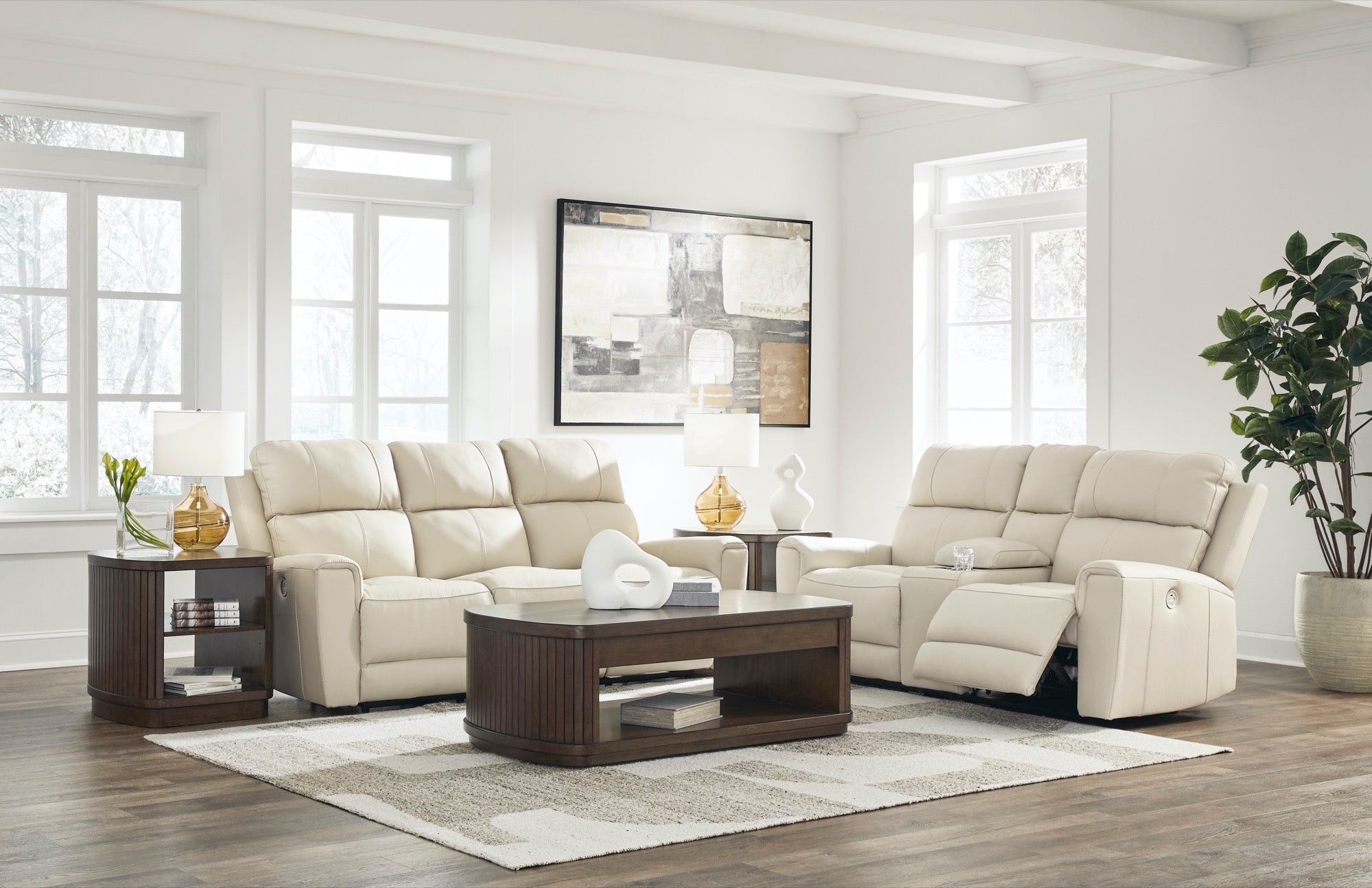 Daniel Power Reclining Living Room Set - Adams Furniture