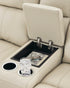Daniel Power Reclining Console Loveseat - Adams Furniture