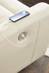 Daniel Power Reclining Console Loveseat - Adams Furniture