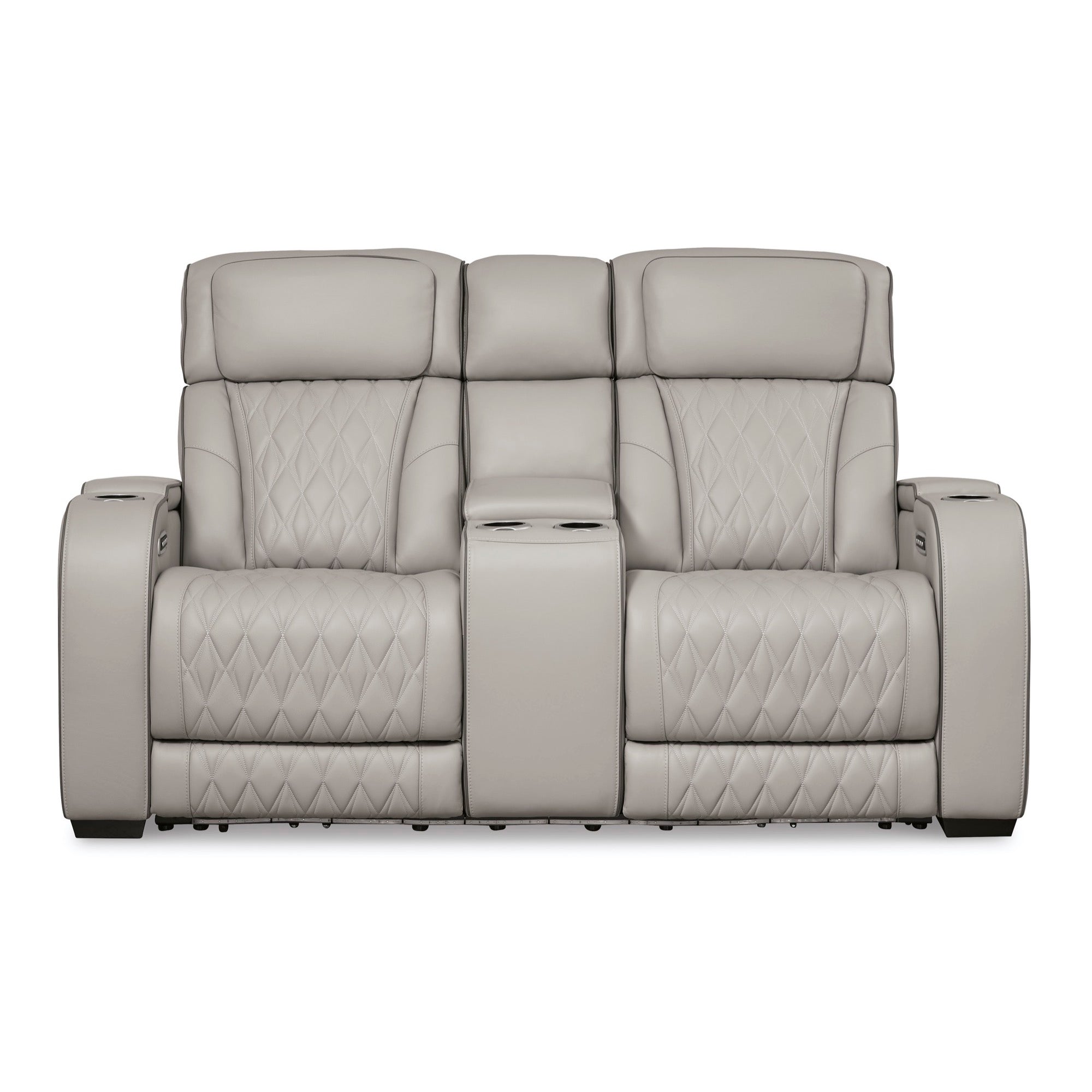 Boyington Power Reclining Loveseat with Console - Adams Furniture