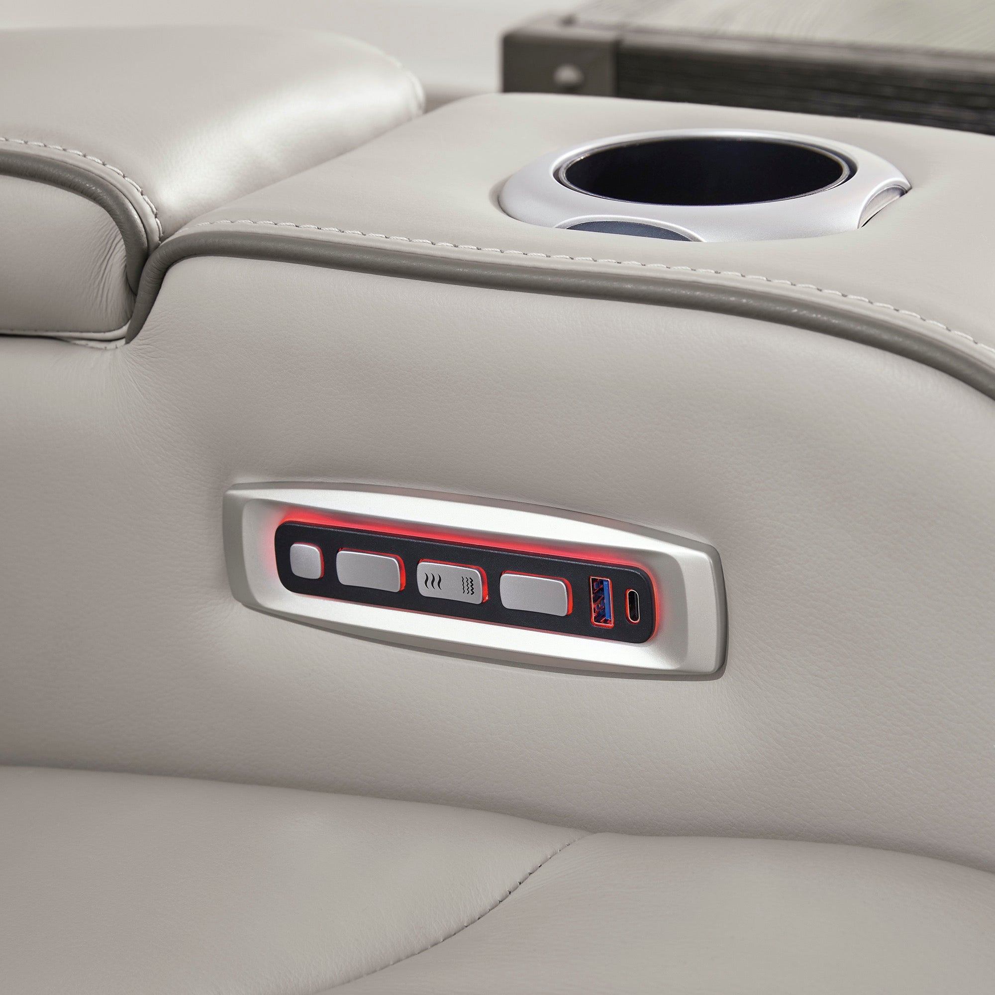 Boyington Power Reclining Loveseat with Console - Adams Furniture