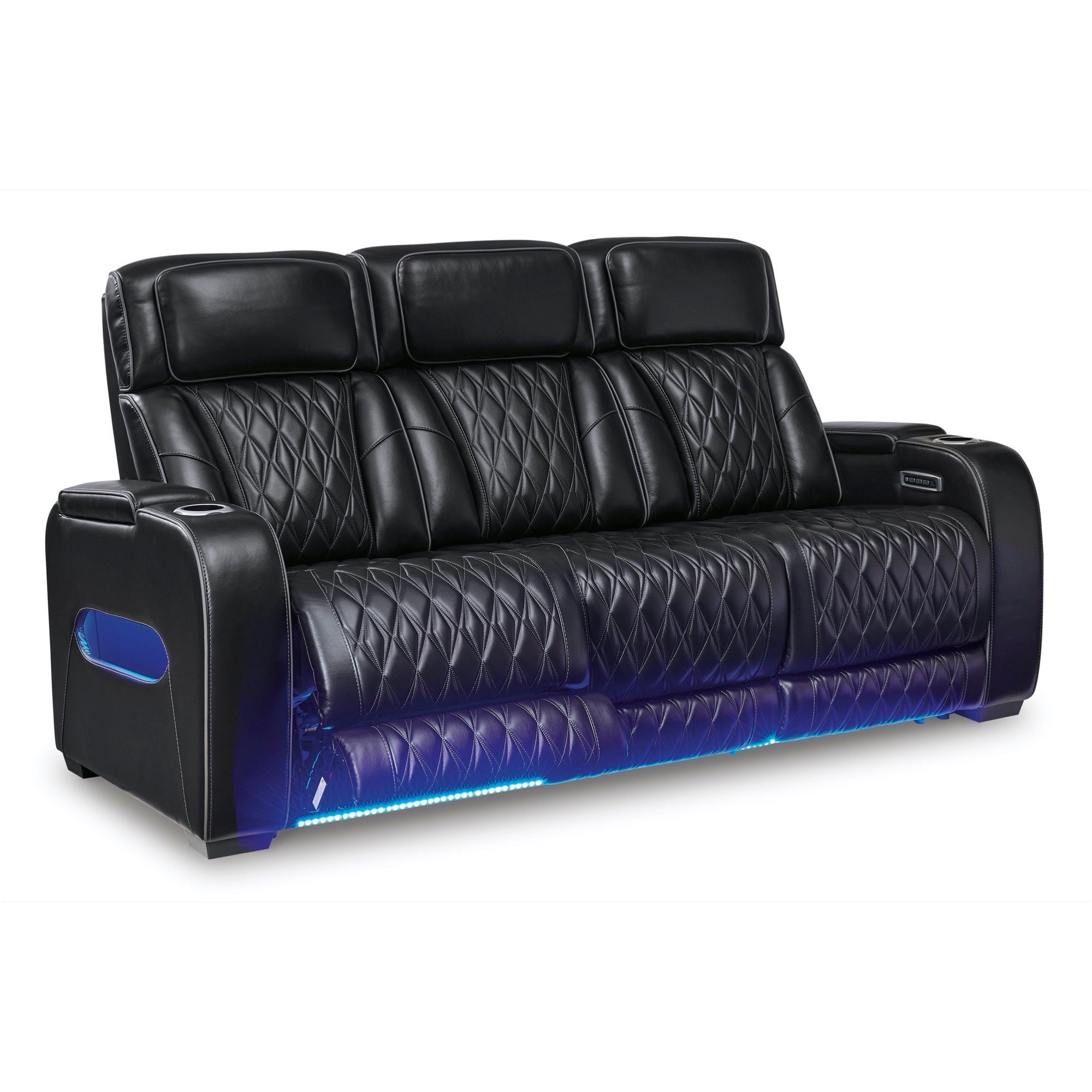 Benjamin Power Reclining Sofa and Loveseat - Adams Furniture