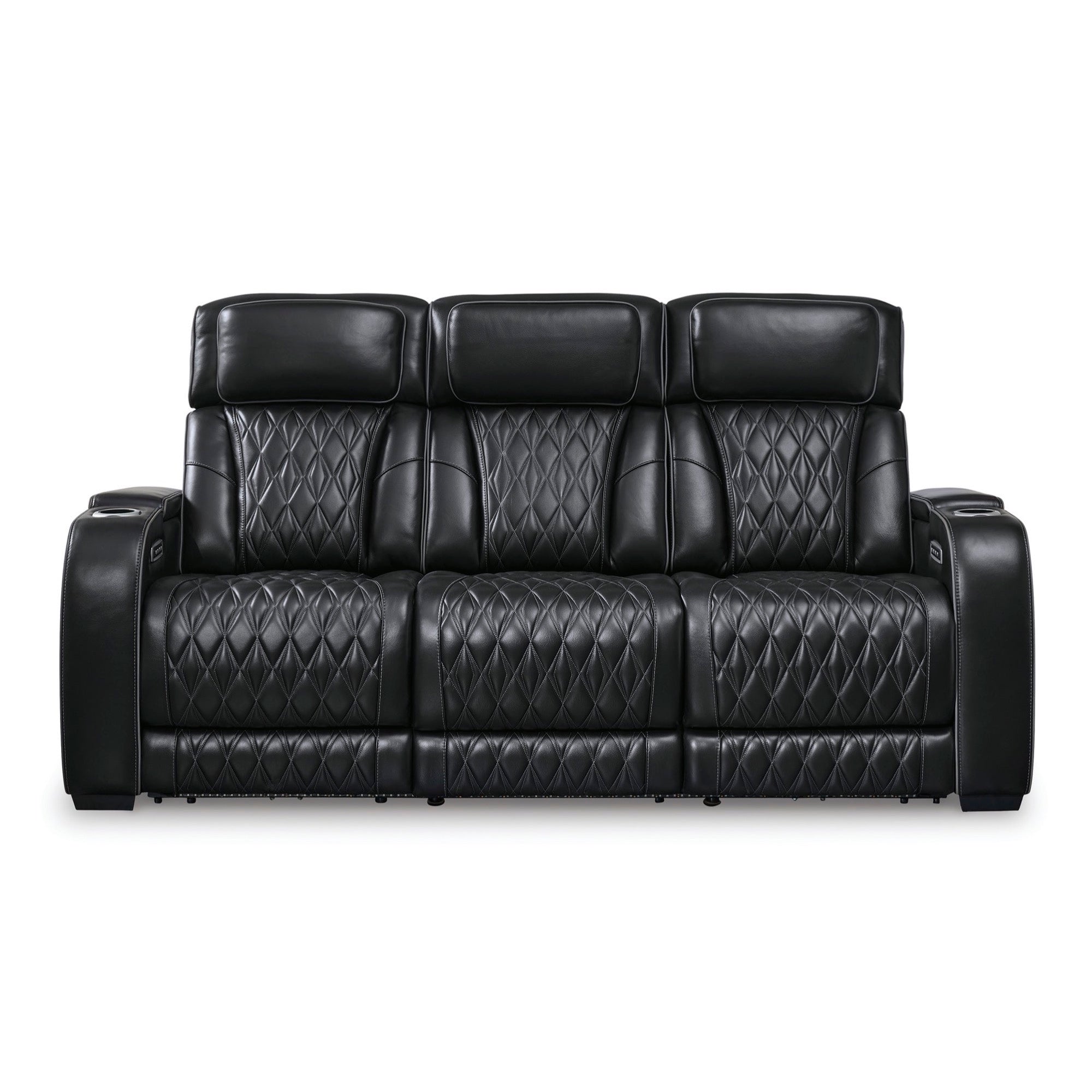 Benjamin Power Reclining Sofa and Loveseat - Adams Furniture