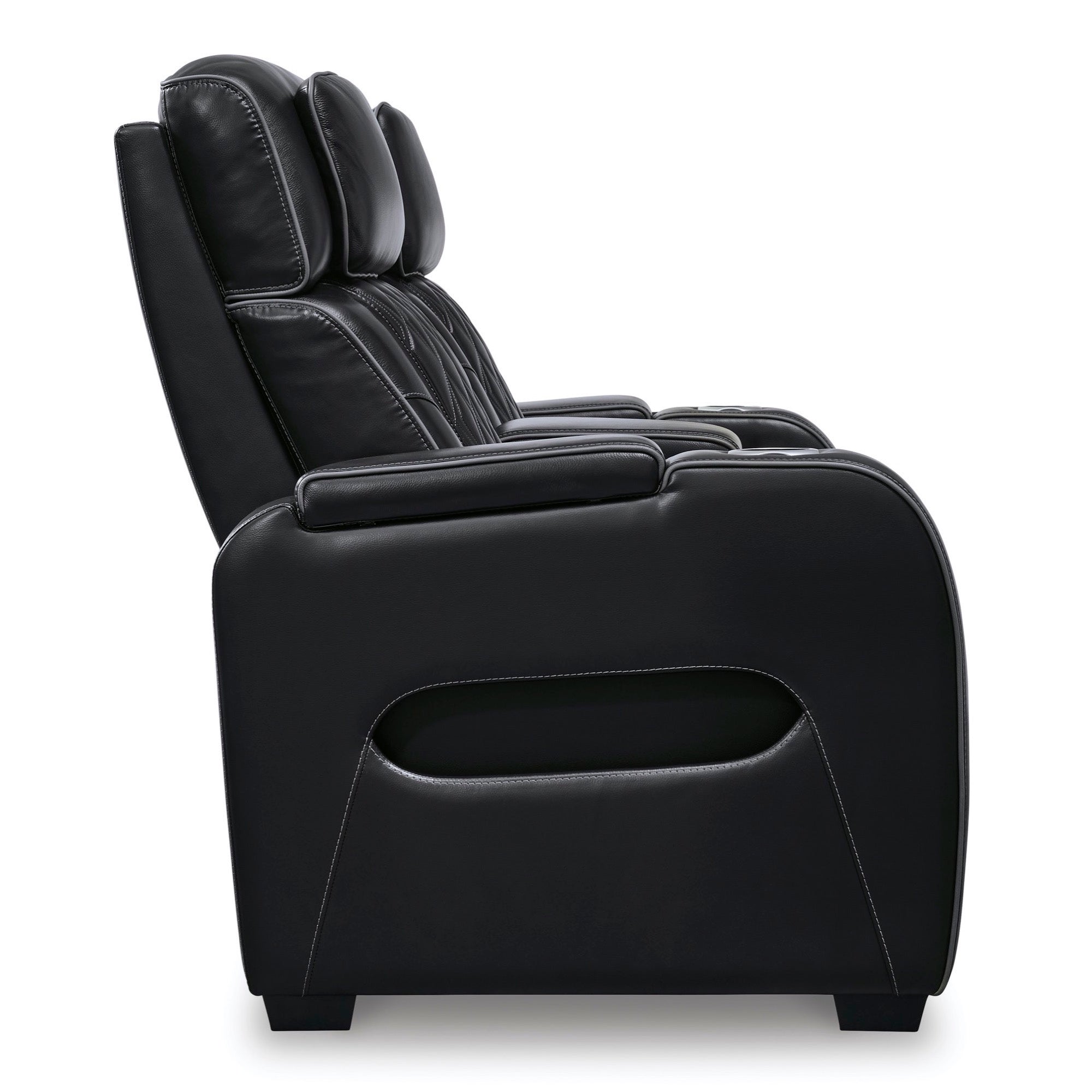 Benjamin Power Reclining Loveseat with Console - Adams Furniture