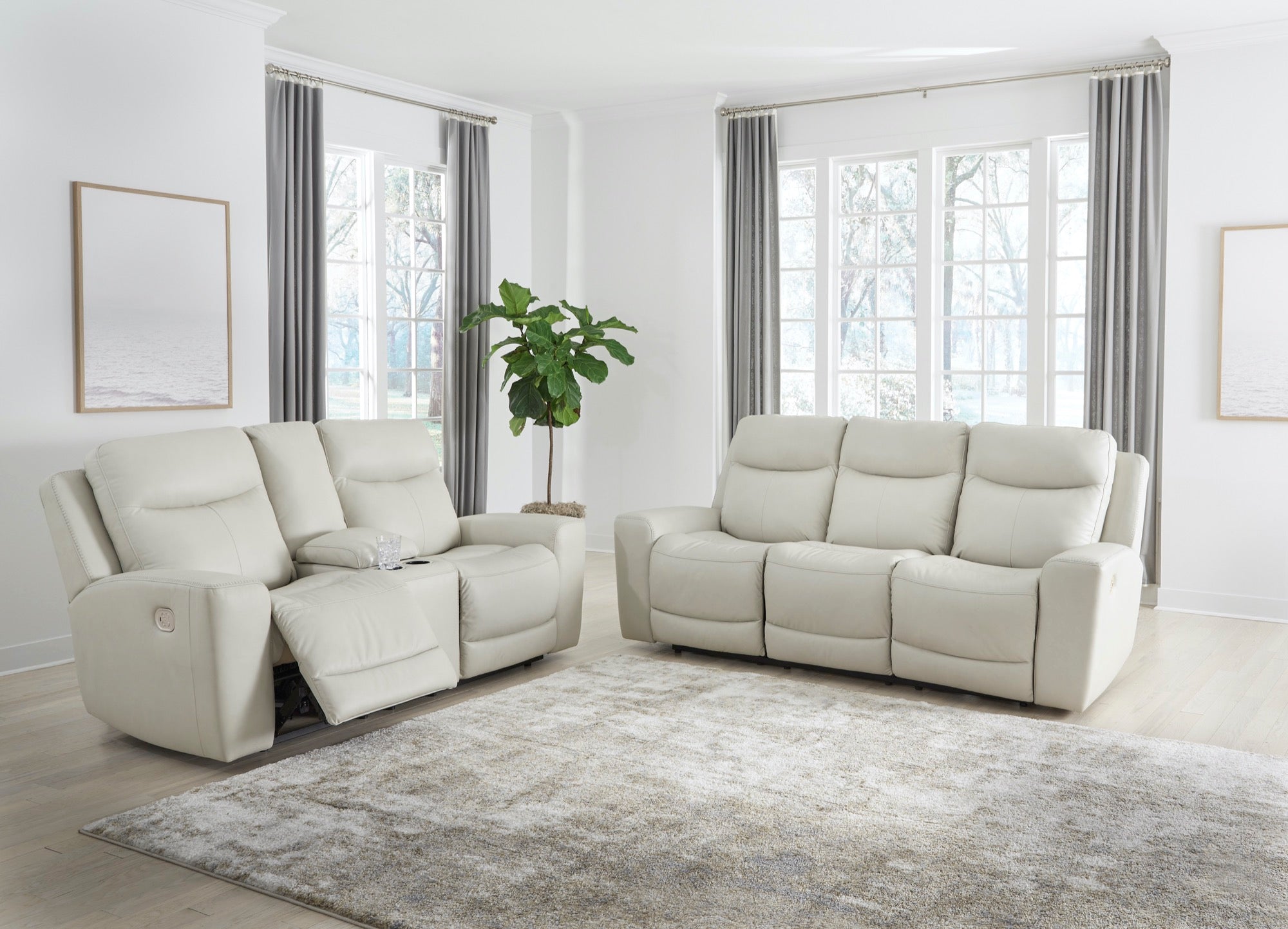 Michael Power Reclining Living Room Set - Adams Furniture